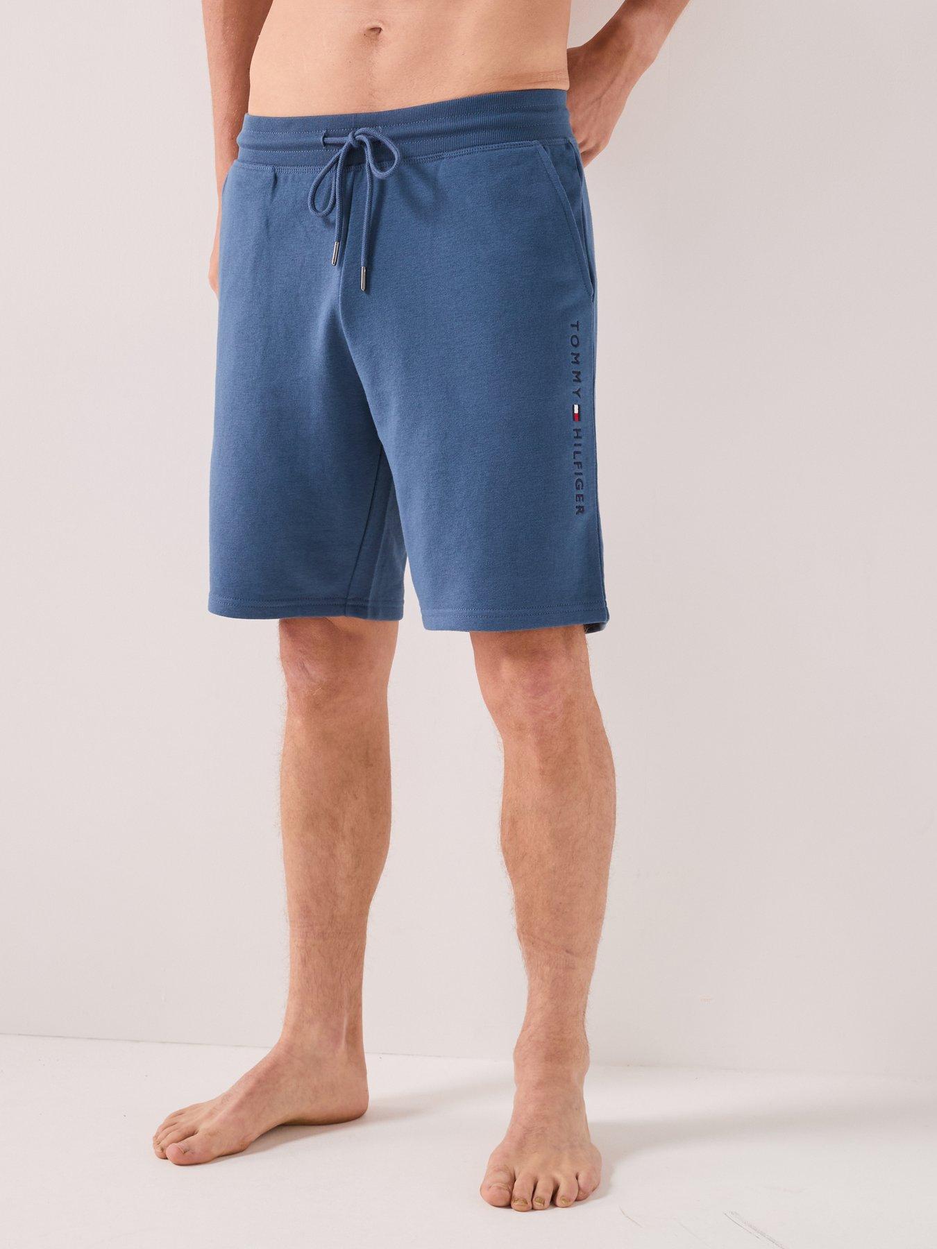 Image 1 of 6 of Tommy Hilfiger Track Loungewear Shorts - Blue