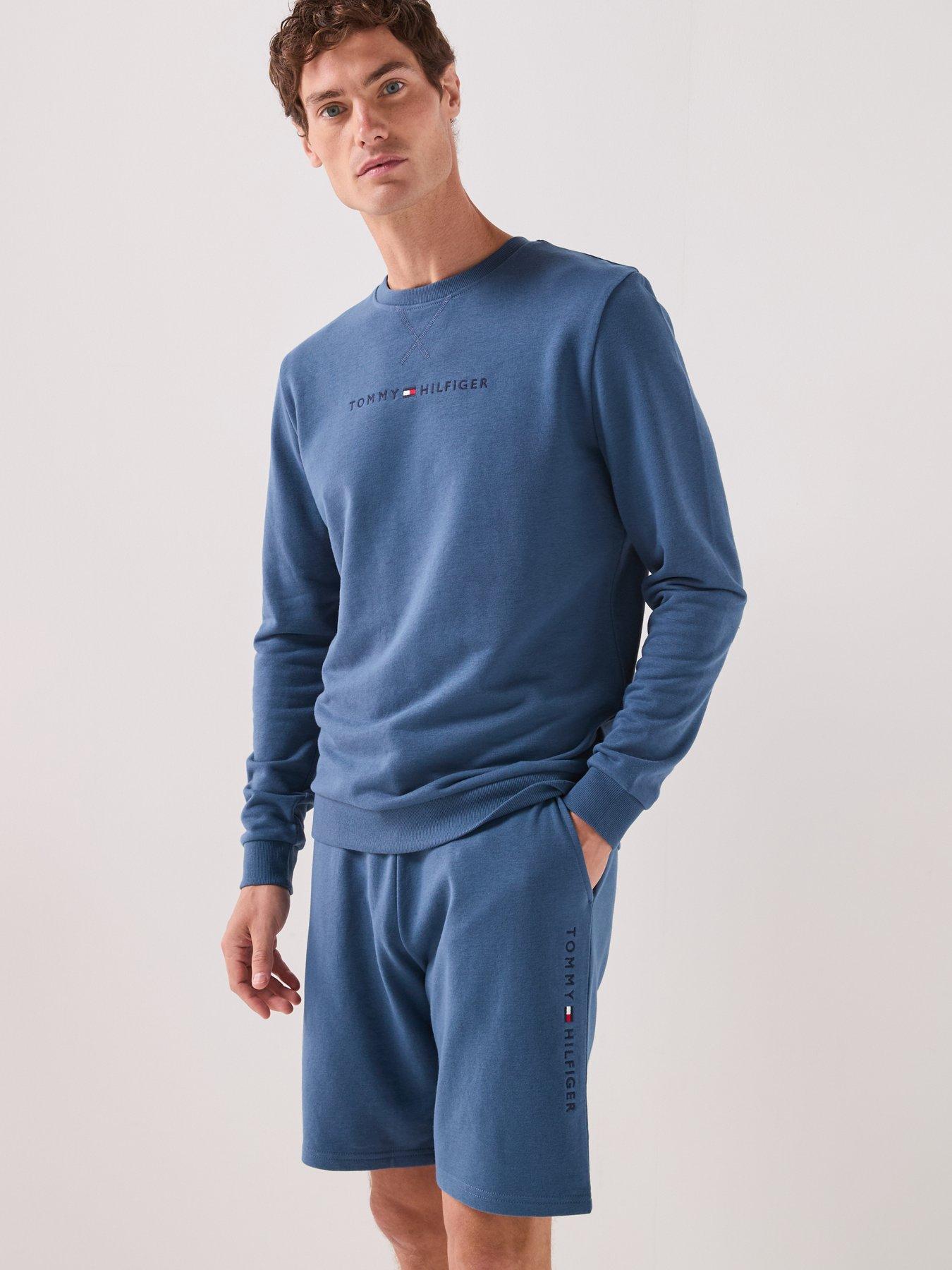 Image 5 of 6 of Tommy Hilfiger Track Loungewear Shorts - Blue