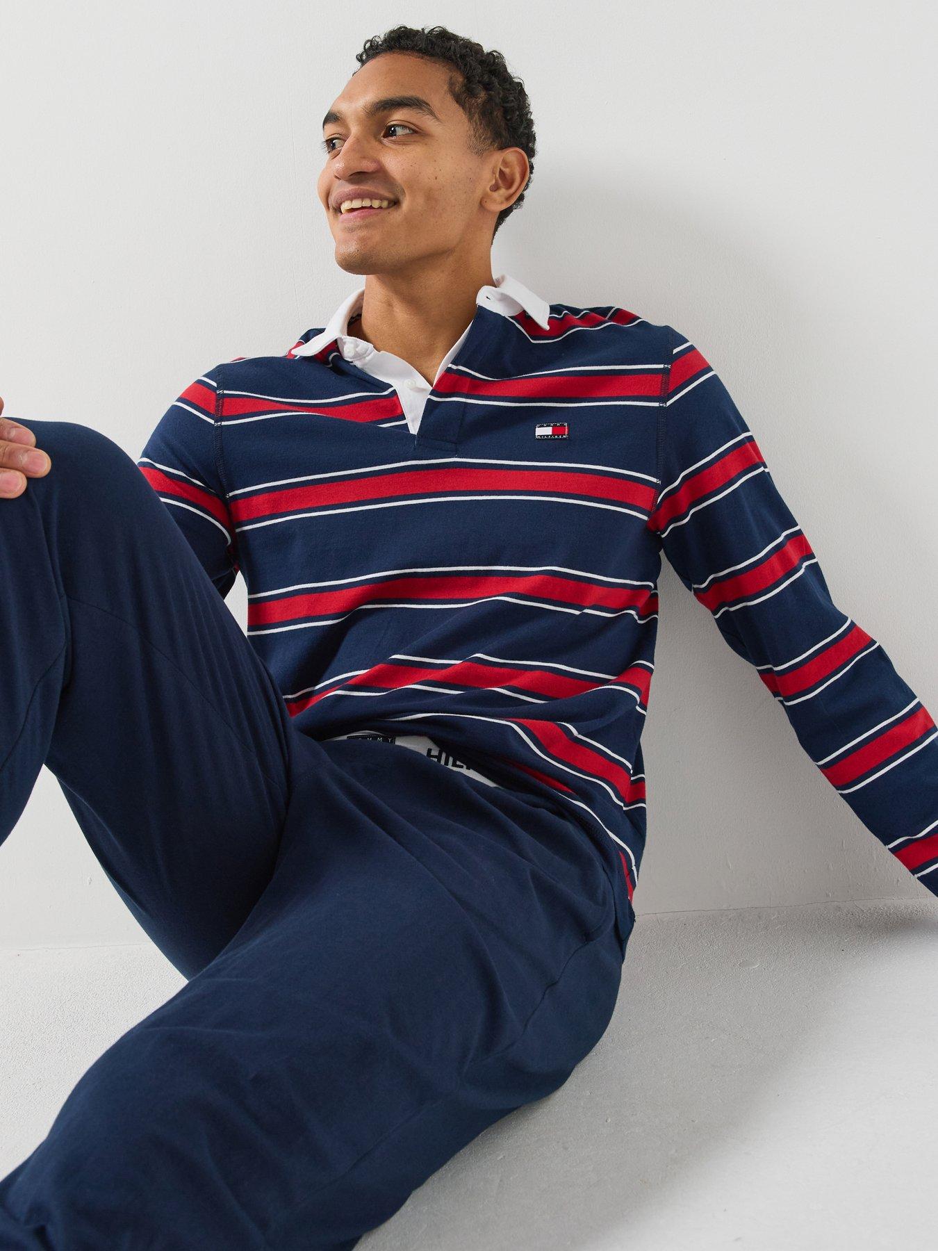 Image 1 of 6 of Tommy Hilfiger Tommy Hilfiger Tailored Loungewear Trousers - Blue
