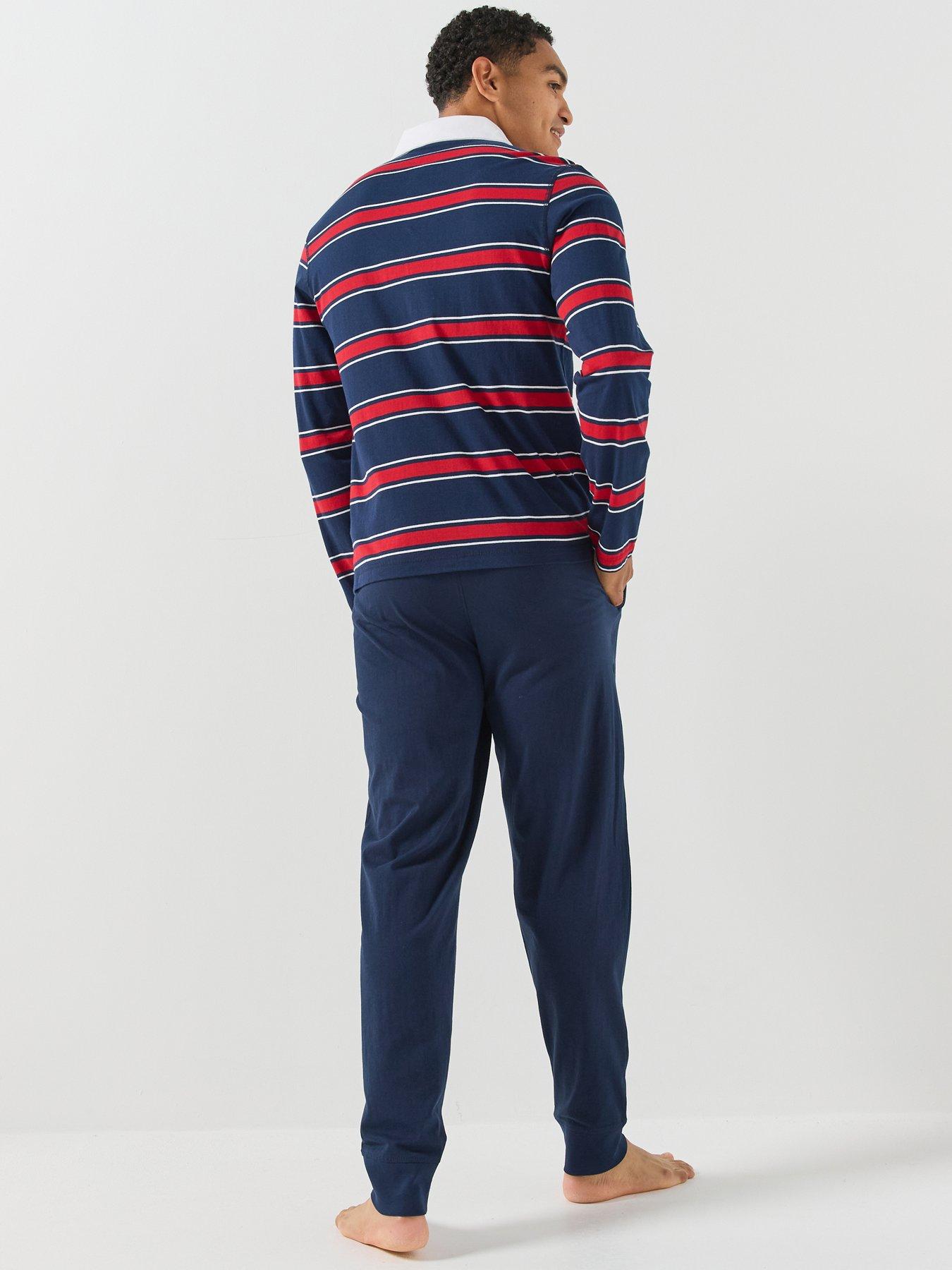 Image 2 of 6 of Tommy Hilfiger Tommy Hilfiger Tailored Loungewear Trousers - Blue