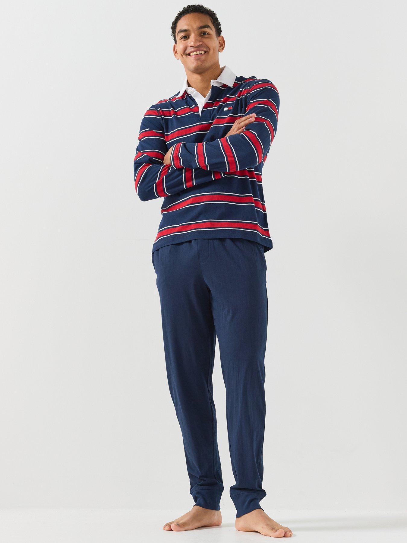 Image 3 of 6 of Tommy Hilfiger Tommy Hilfiger Tailored Loungewear Trousers - Blue
