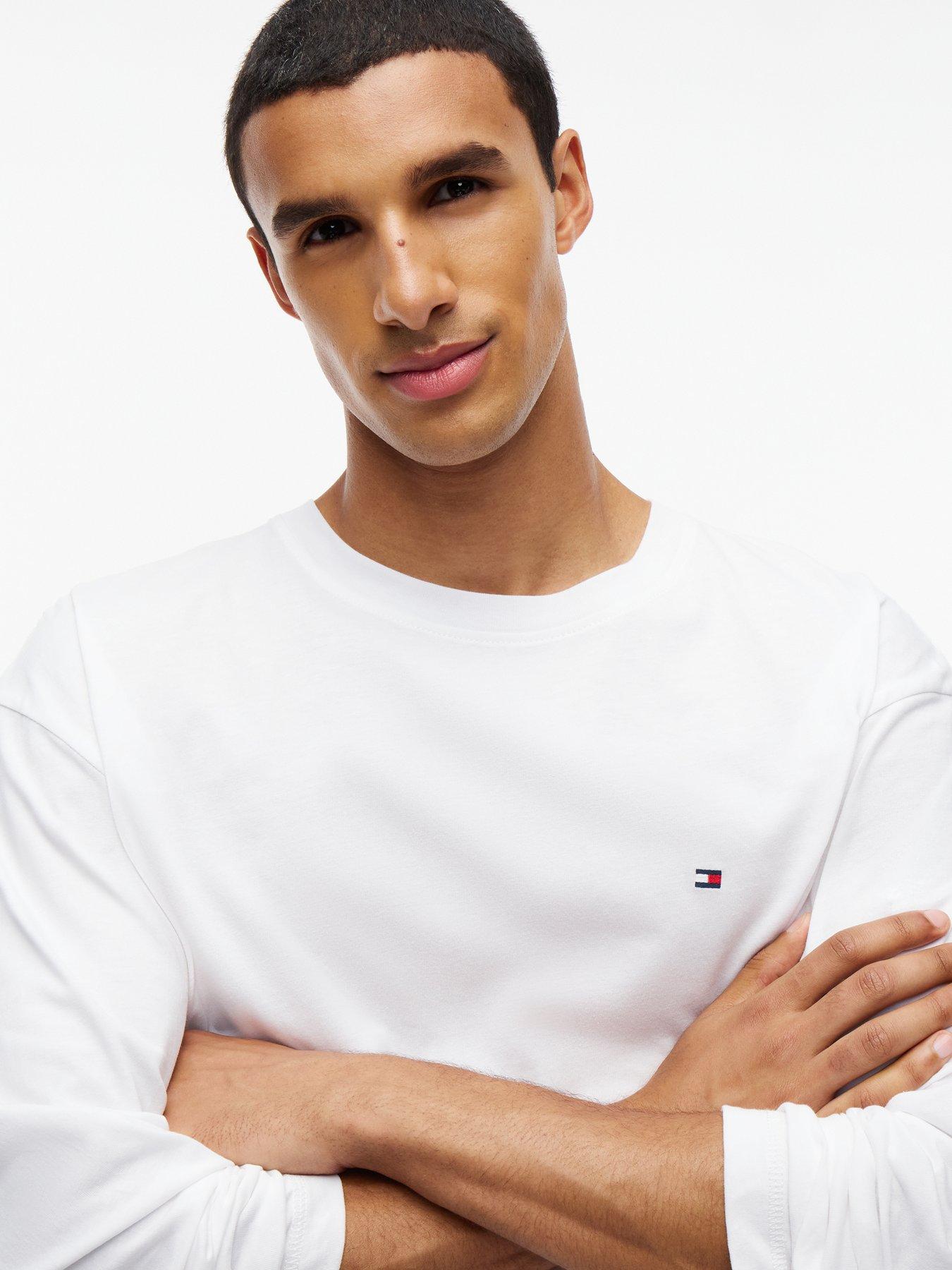 Image 3 of 5 of Tommy Hilfiger Long Sleeve All Over Print Pyjamas - White/red