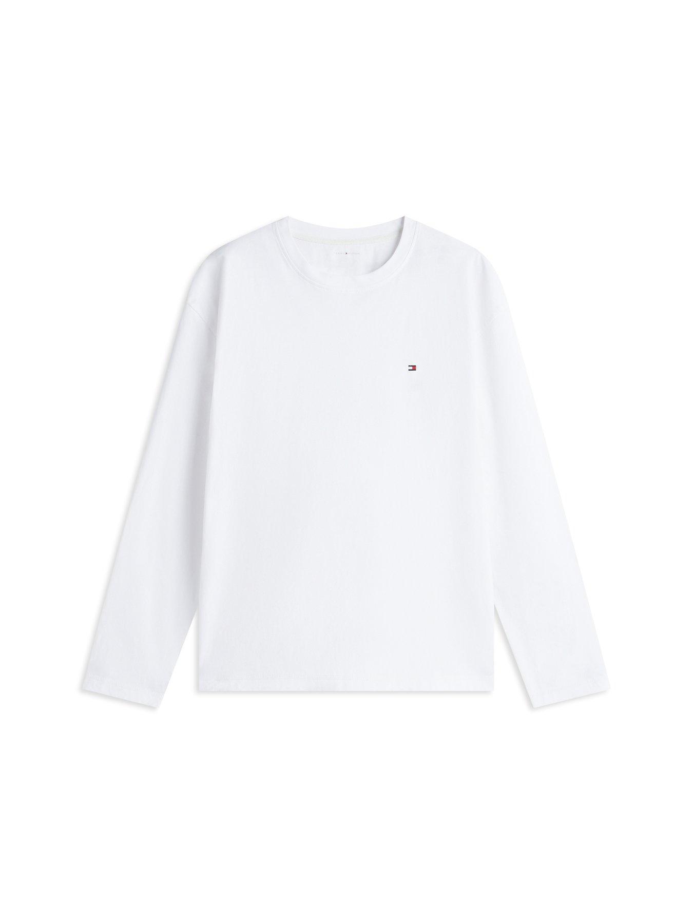 Image 5 of 5 of Tommy Hilfiger Long Sleeve All Over Print Pyjamas - White/red