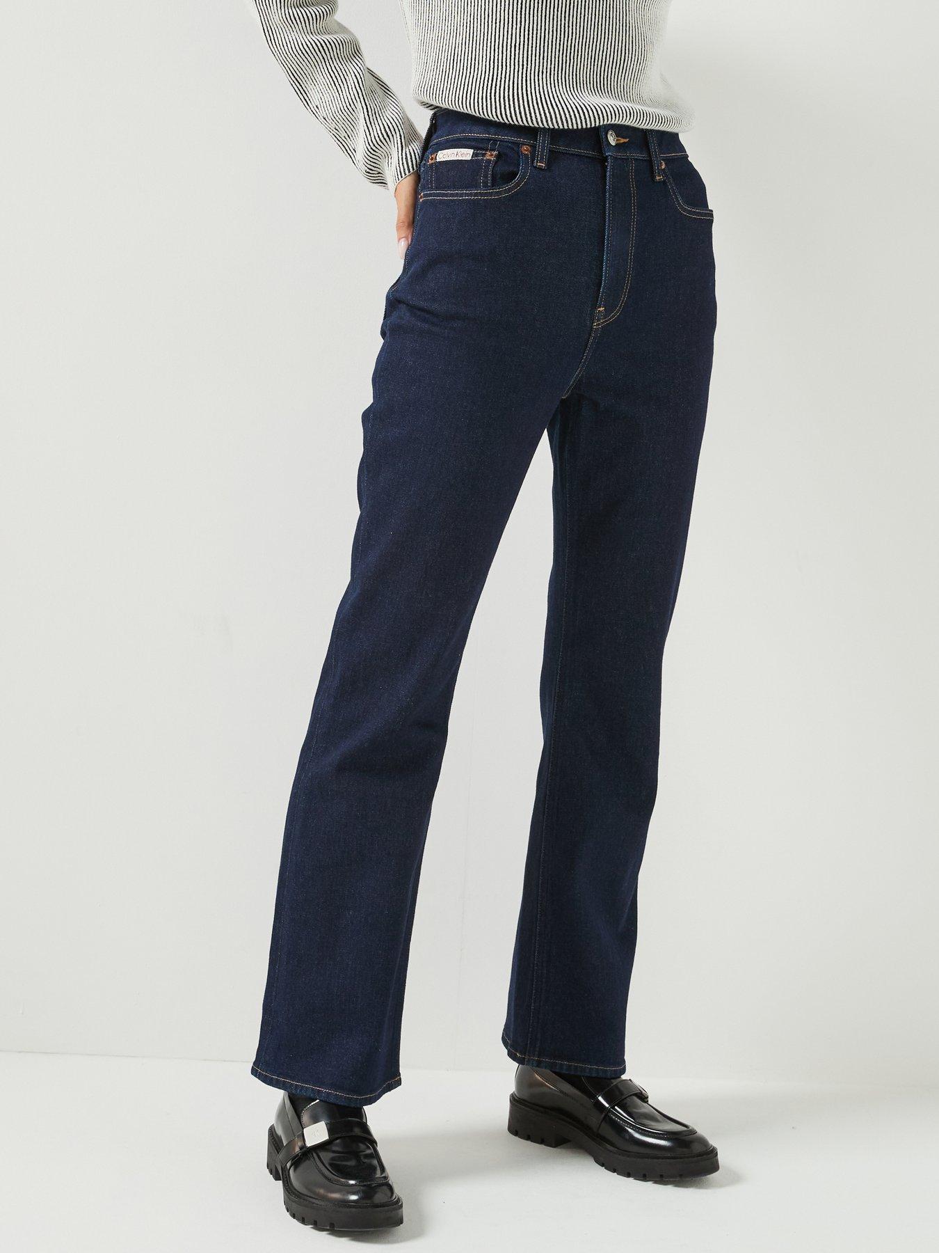 Image 1 of 5 of Calvin Klein Jeans Jeans High Rise Bootcut Jeans - Black