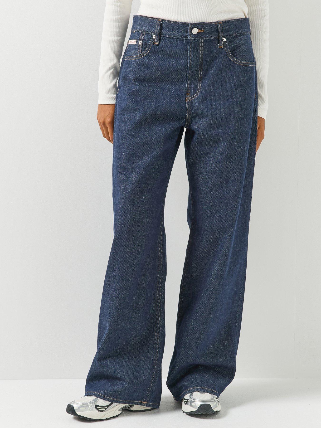 Image 1 of 7 of Calvin Klein Jeans Jeans Low Rise Baggy Jeans - Forever Blue