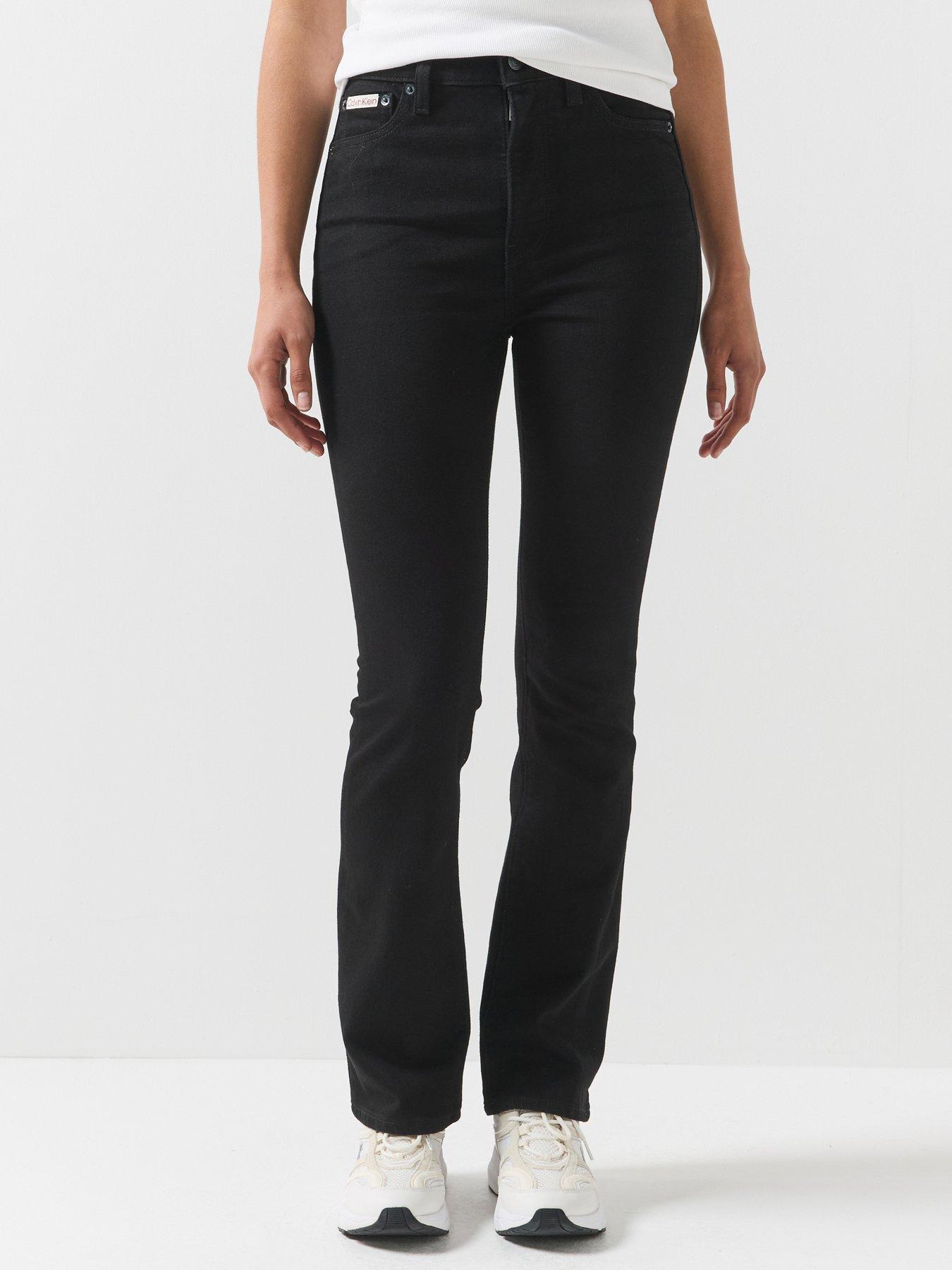 Image 1 of 6 of Calvin Klein Jeans Skinny Bootcut Fit Jeans - Ck Classic Black