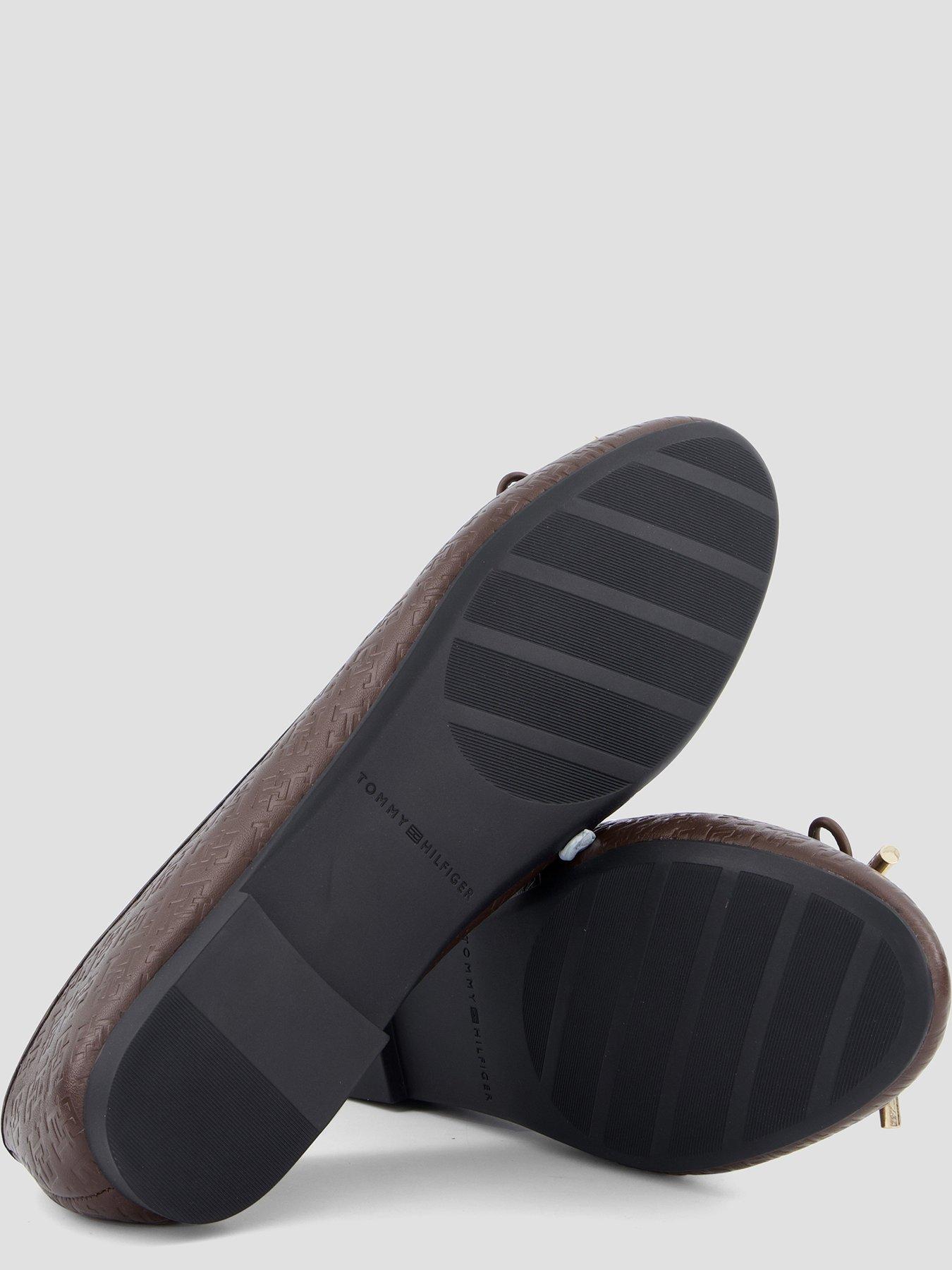Image 4 of 7 of Tommy Hilfiger TH Charm Monogram Ballerina - Brown
