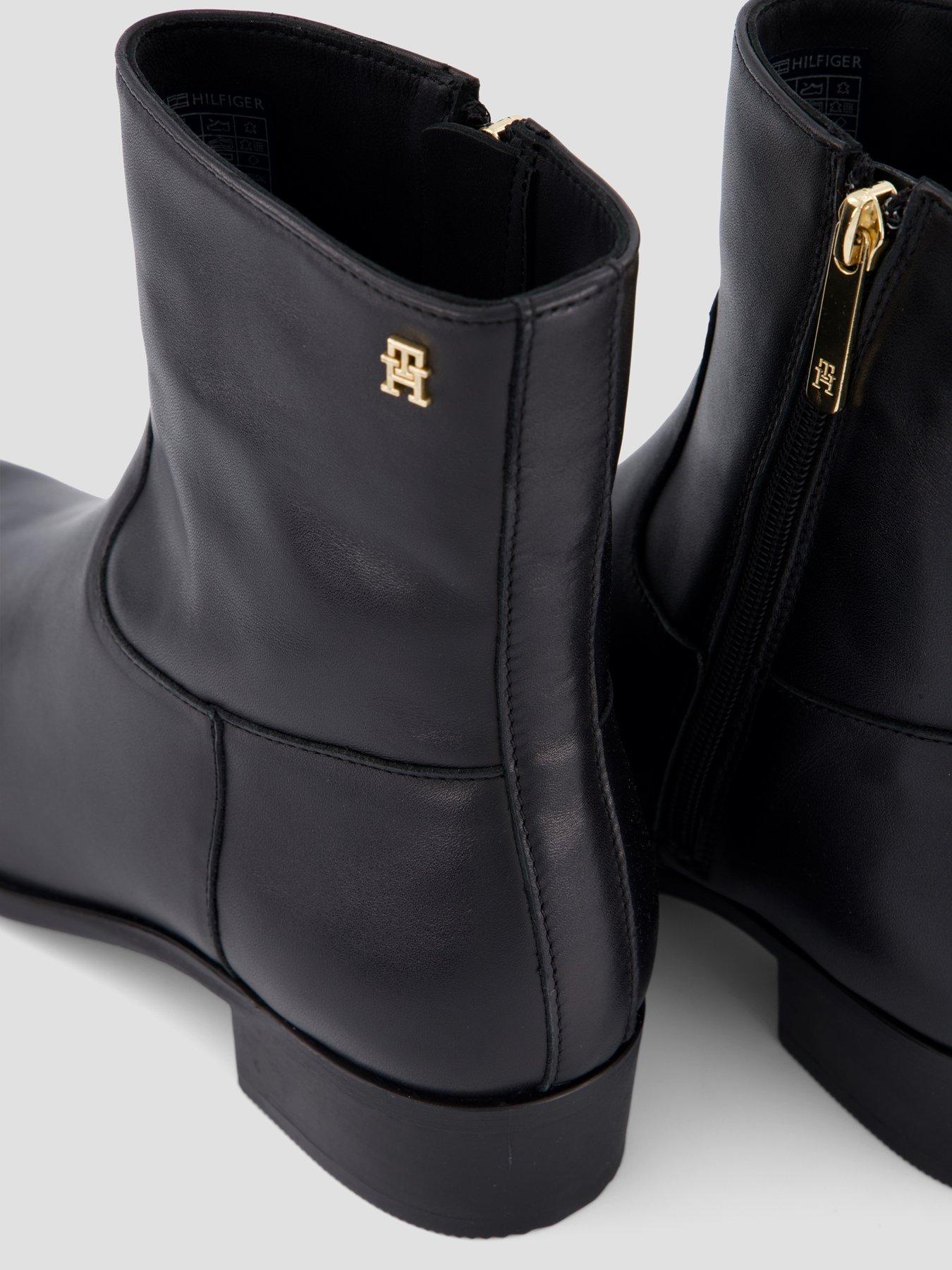Image 5 of 7 of Tommy Hilfiger Leather Ankle Boot W Zip