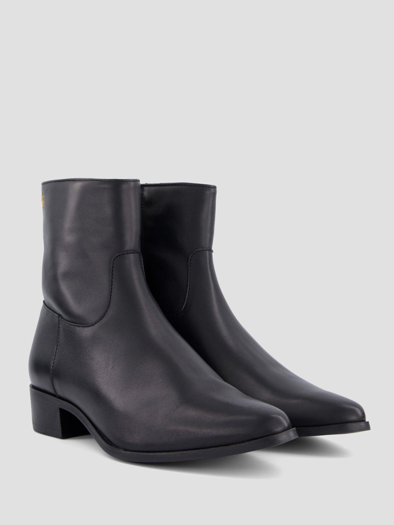 Image 6 of 7 of Tommy Hilfiger Leather Ankle Boot W Zip