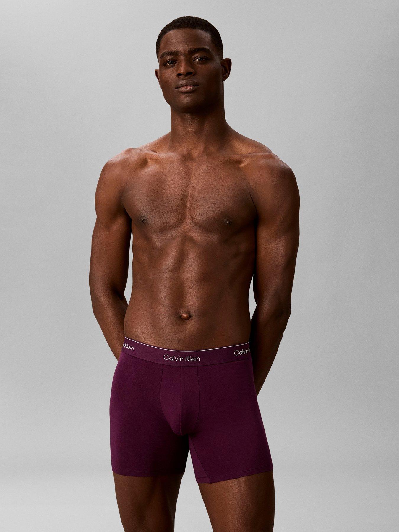 Image 2 of 4 of Calvin Klein 3-Pack Cotton Stretch Boxer Briefs - Assorted