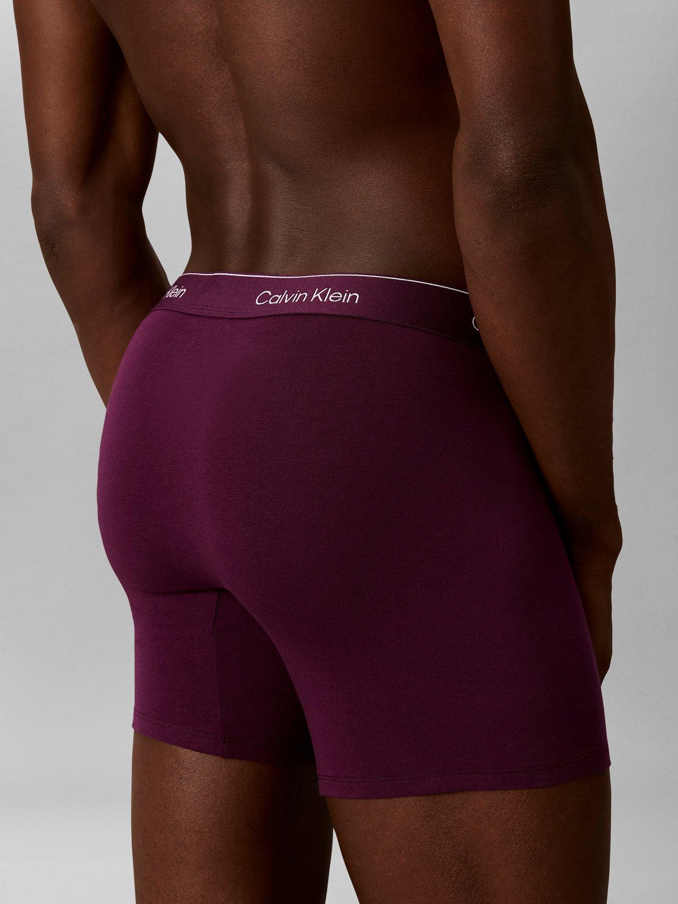 Image 3 of 4 of Calvin Klein 3-Pack Cotton Stretch Boxer Briefs - Assorted