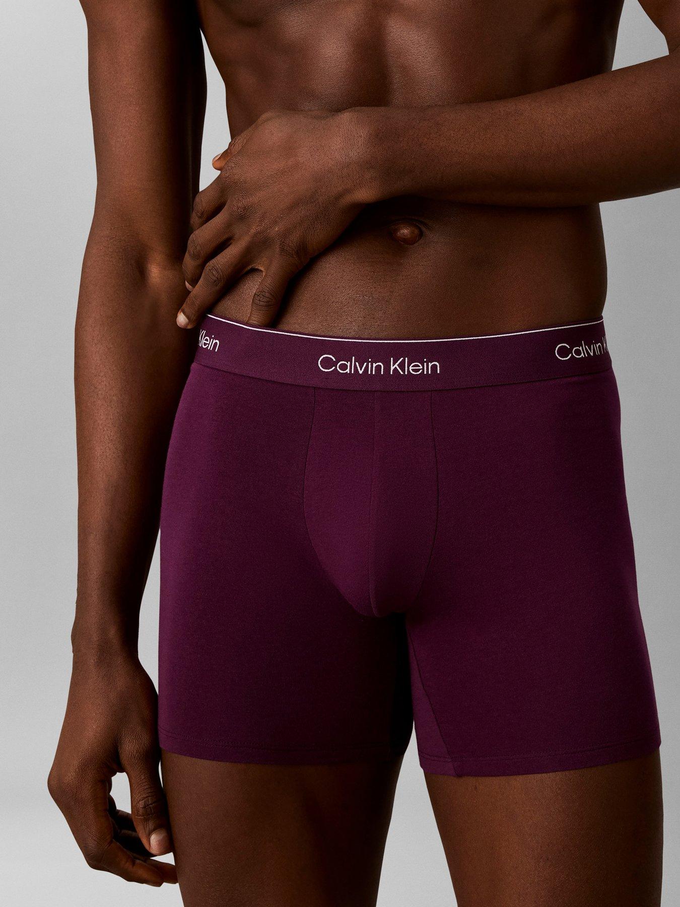 Image 4 of 4 of Calvin Klein 3-Pack Cotton Stretch Boxer Briefs - Assorted