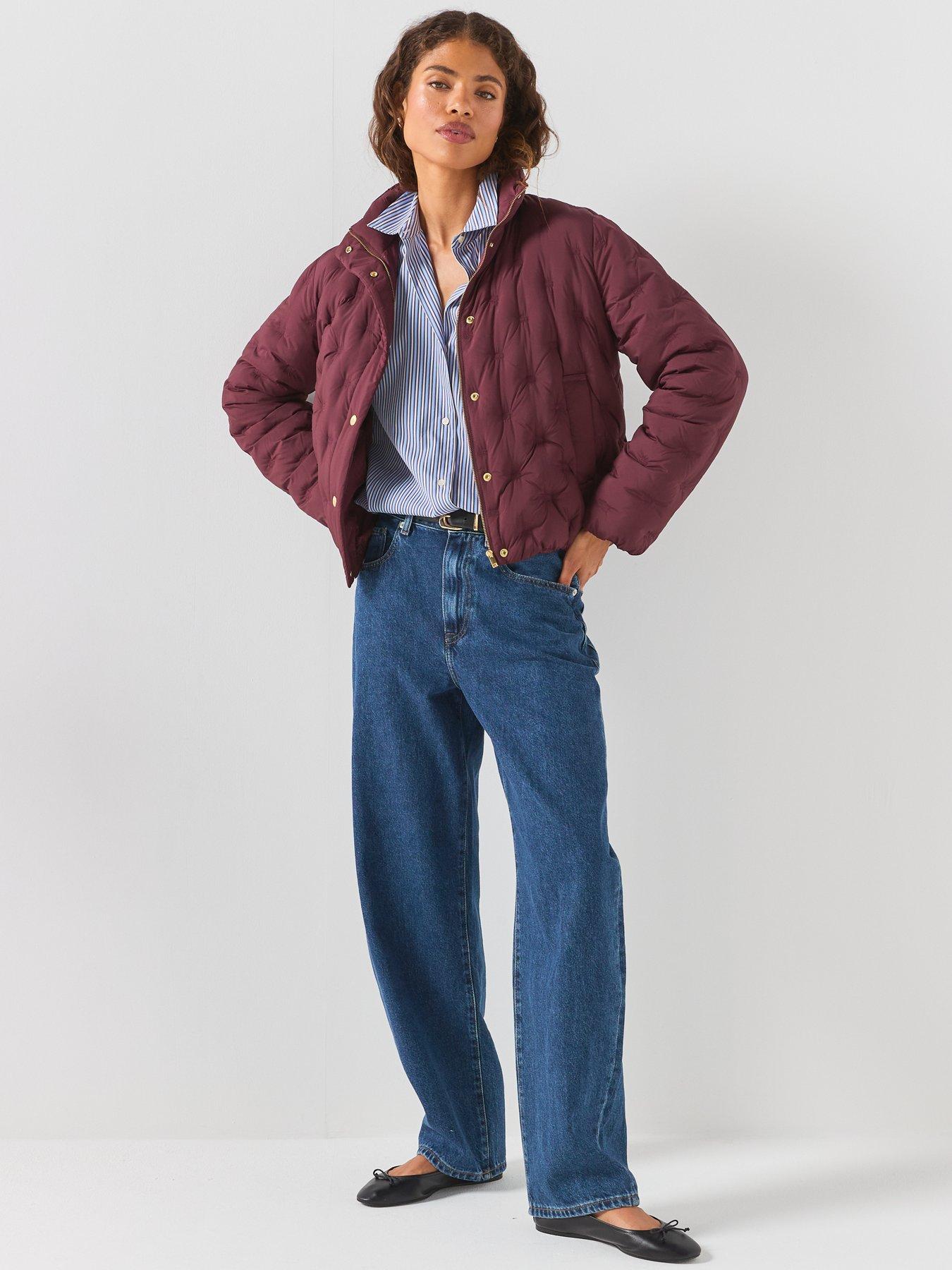 Image 3 of 6 of Tommy Hilfiger Classic Oversized Fit Poplin Shirt - Blue/burgundy