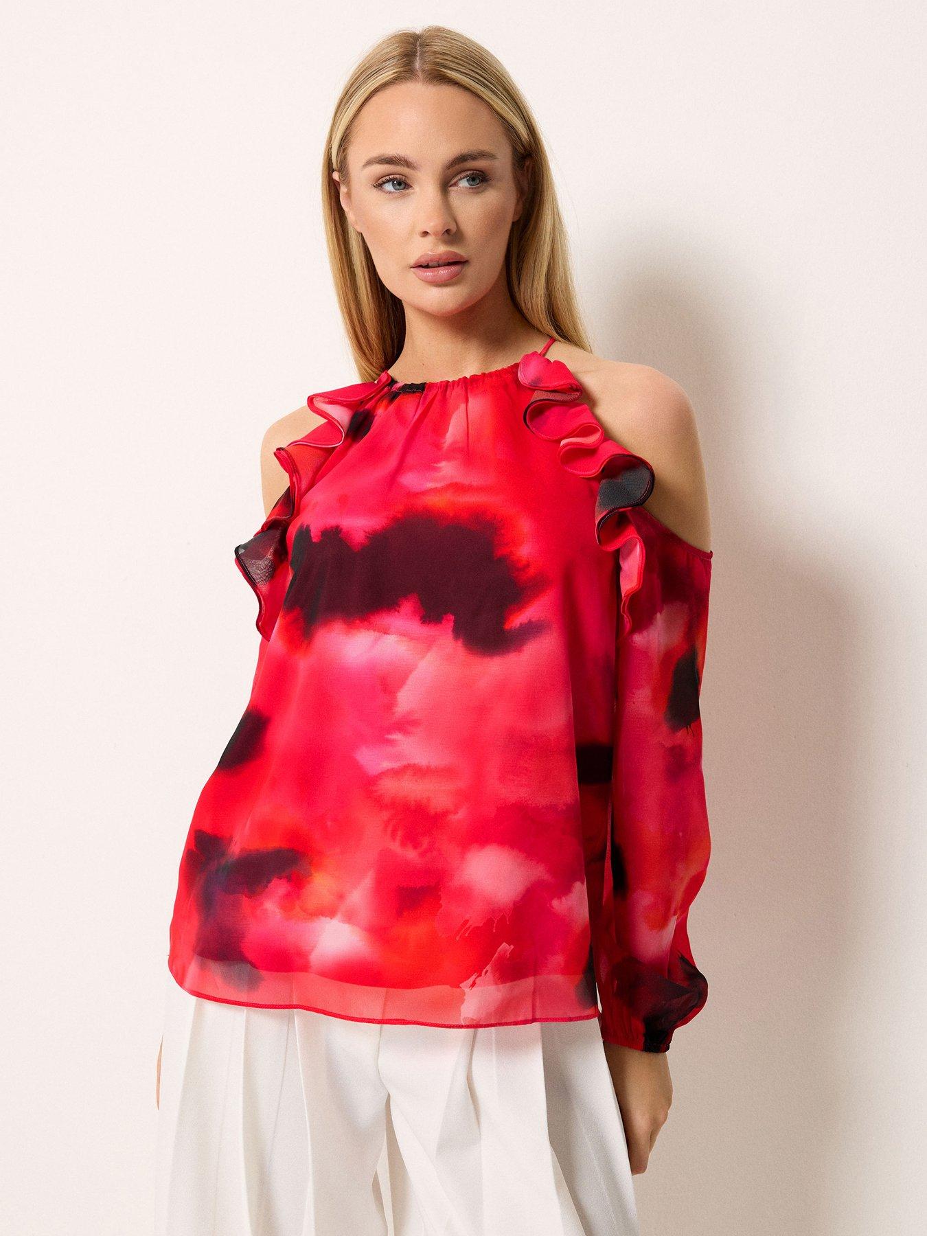 Star By Julien Macdonald Cold Shoulder Top