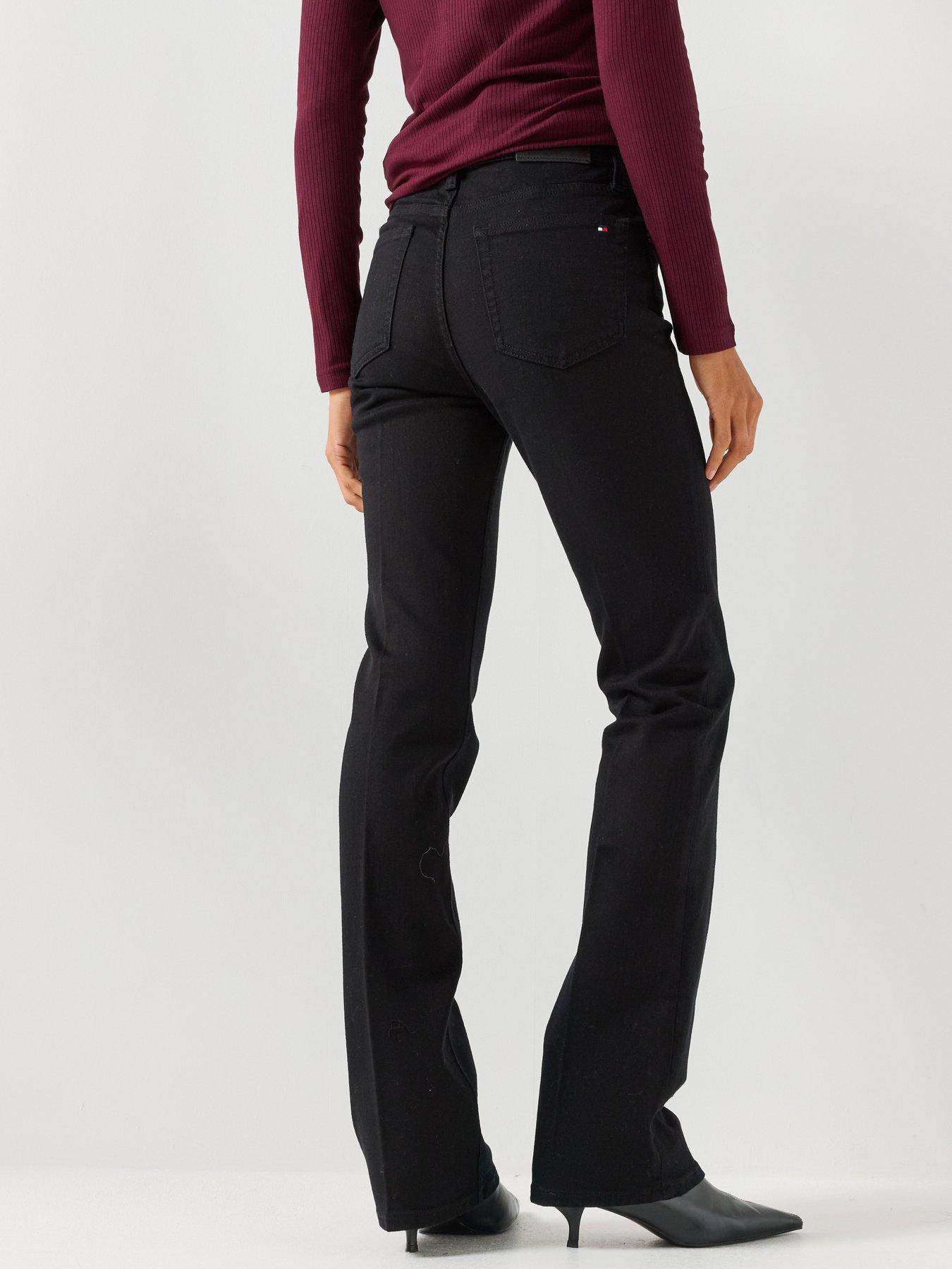 Image 2 of 5 of Tommy Hilfiger Skye Mid Rise Bootcut Black Jeans - Stay Black