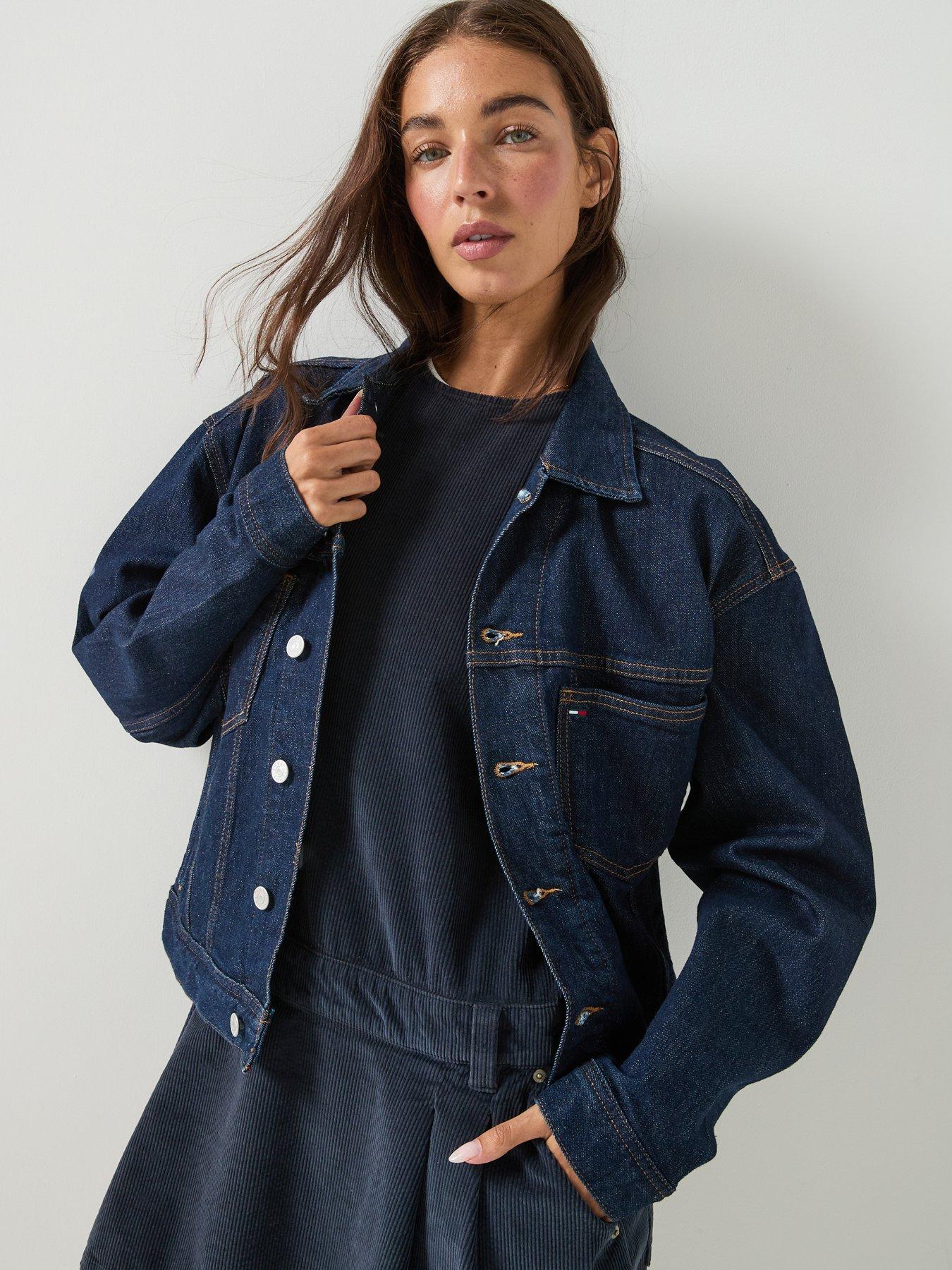 Image 1 of 6 of Tommy Jeans Women's Archive Trucker Denim Jacket - Blue