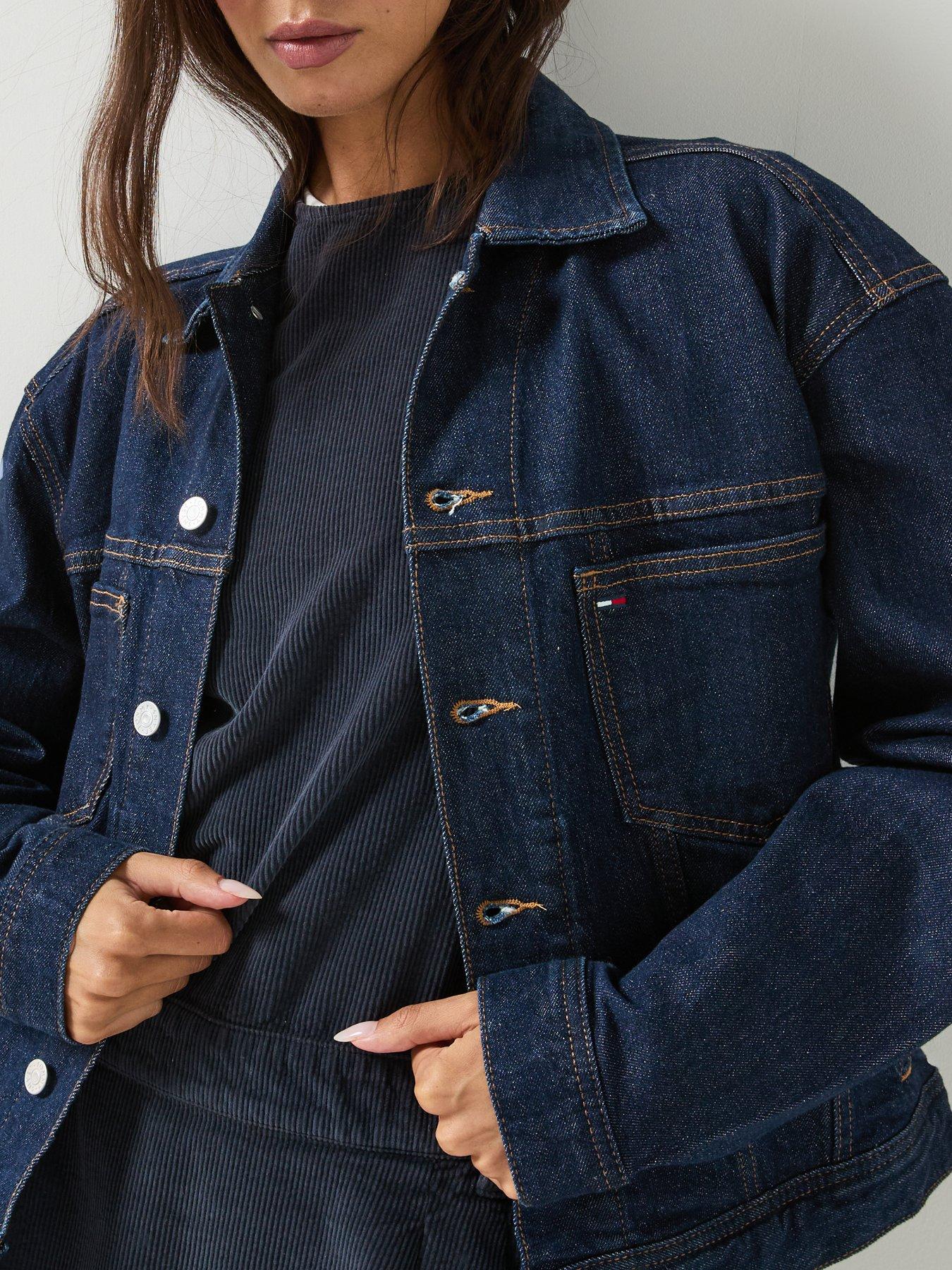 Image 5 of 6 of Tommy Jeans Women's Archive Trucker Denim Jacket - Blue