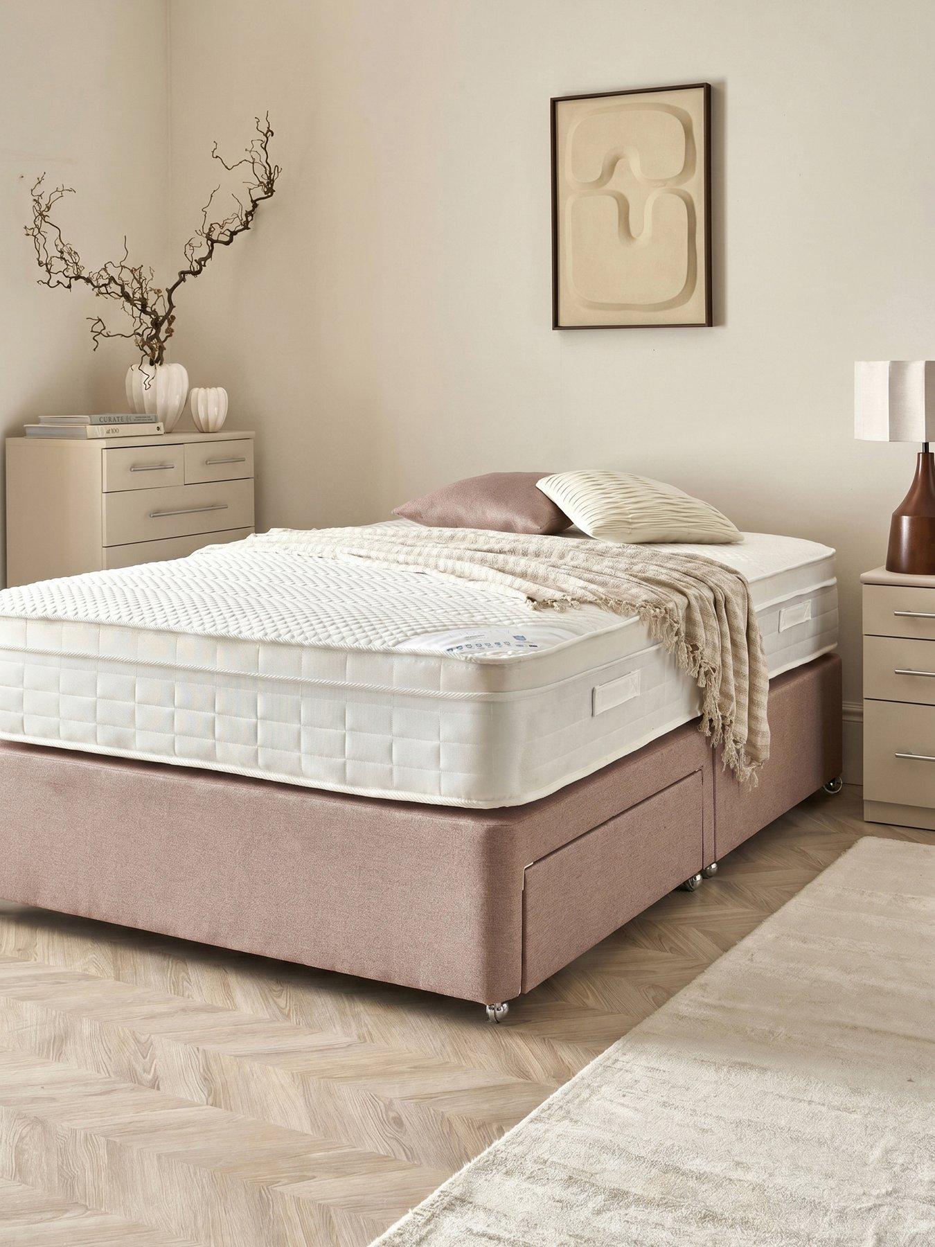 Shire Beds Chenille Upholstered Bed Base with a Choice of Storage Options
