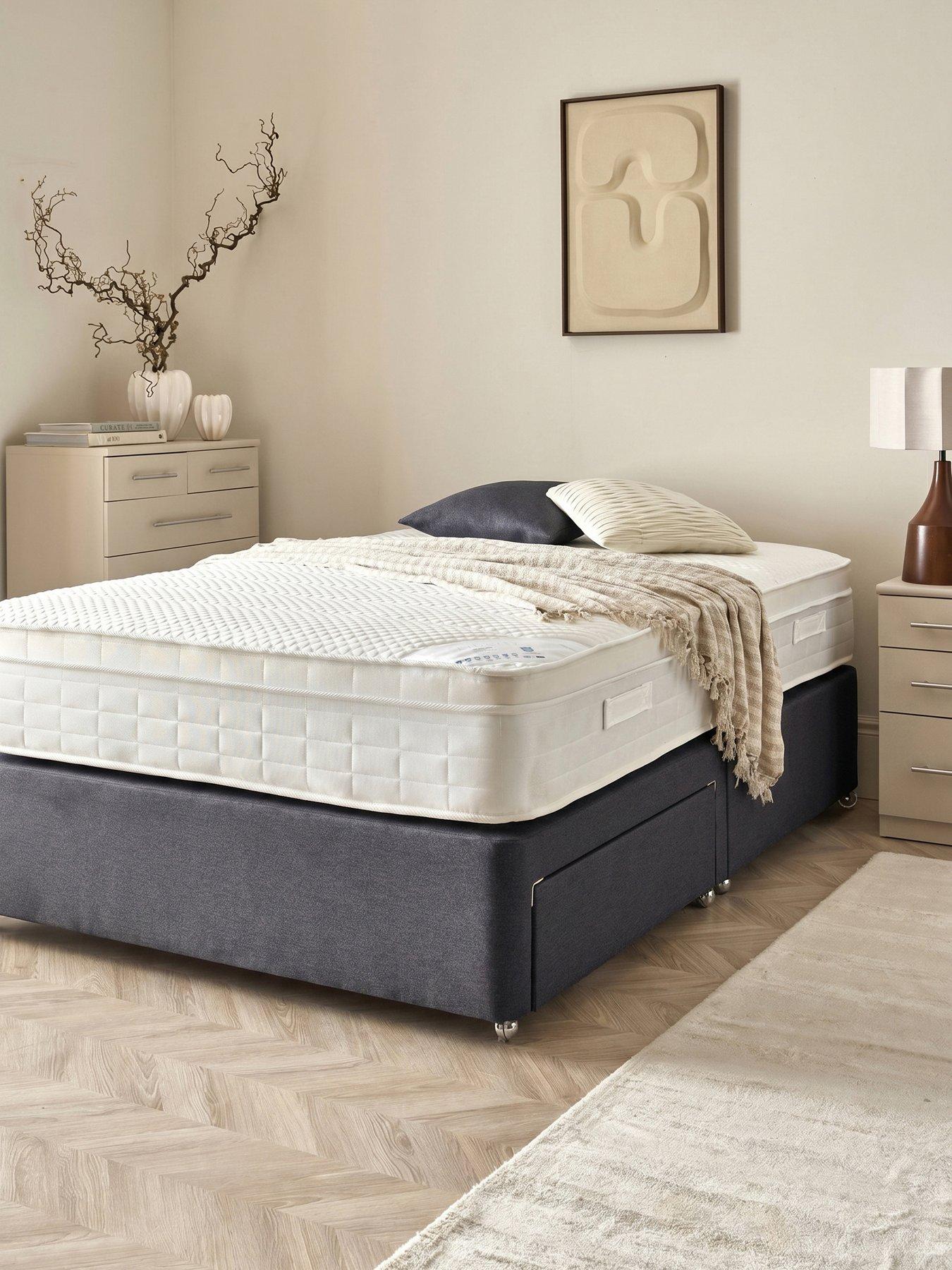 Shire Beds Chenille Upholstered Bed Base with a Choice of Storage Options