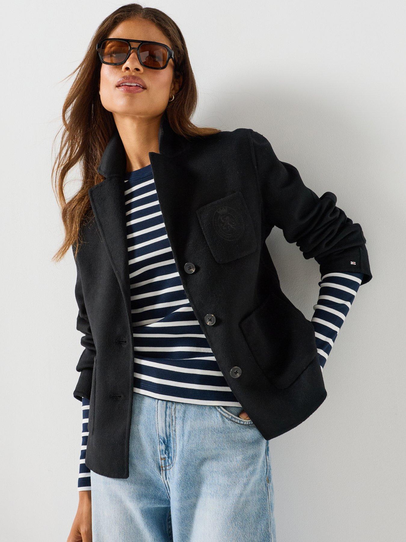 Image 1 of 6 of Tommy Hilfiger Df Wool Sb Jacket