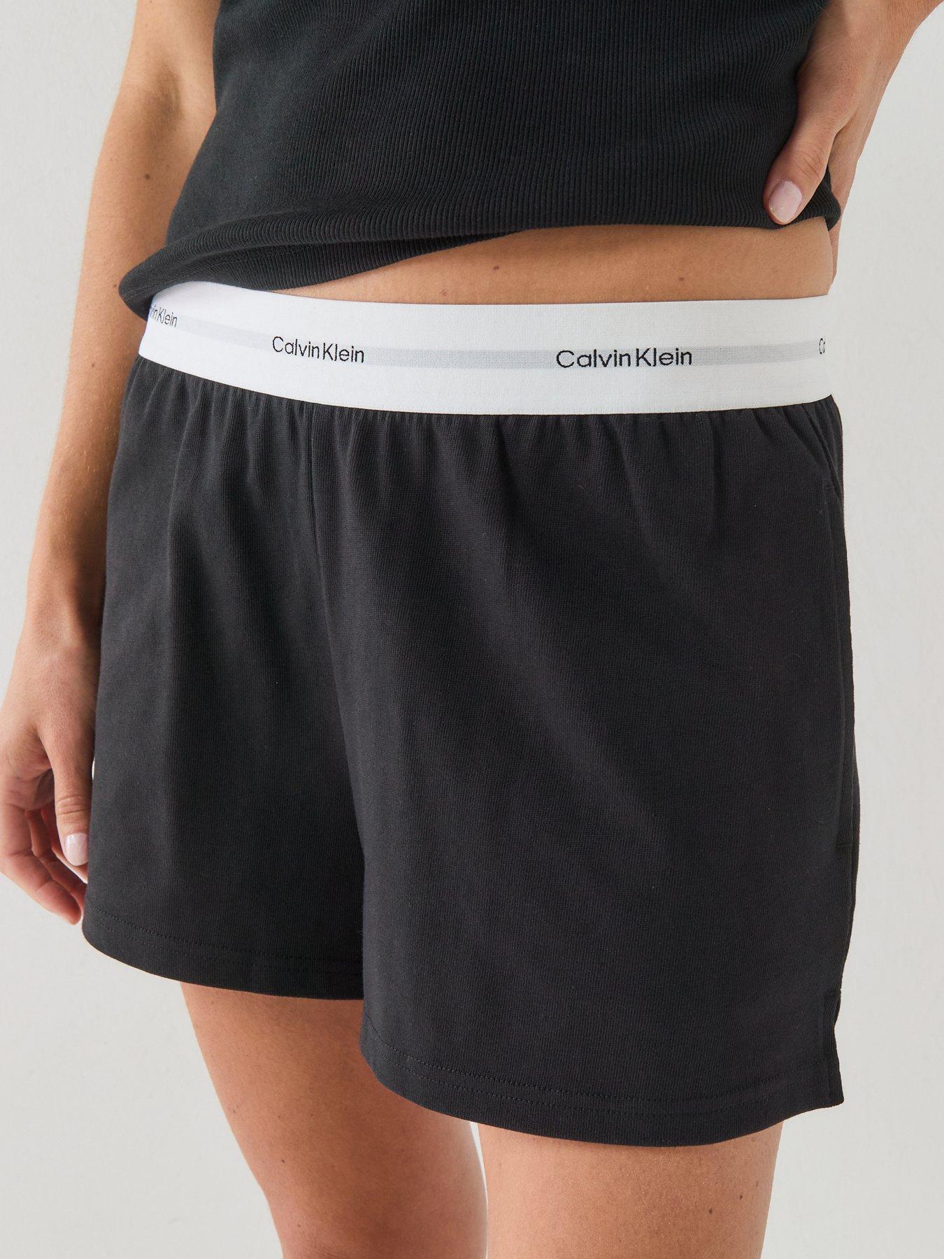 Image 4 of 6 of Calvin Klein Logo Jersey Short - Black