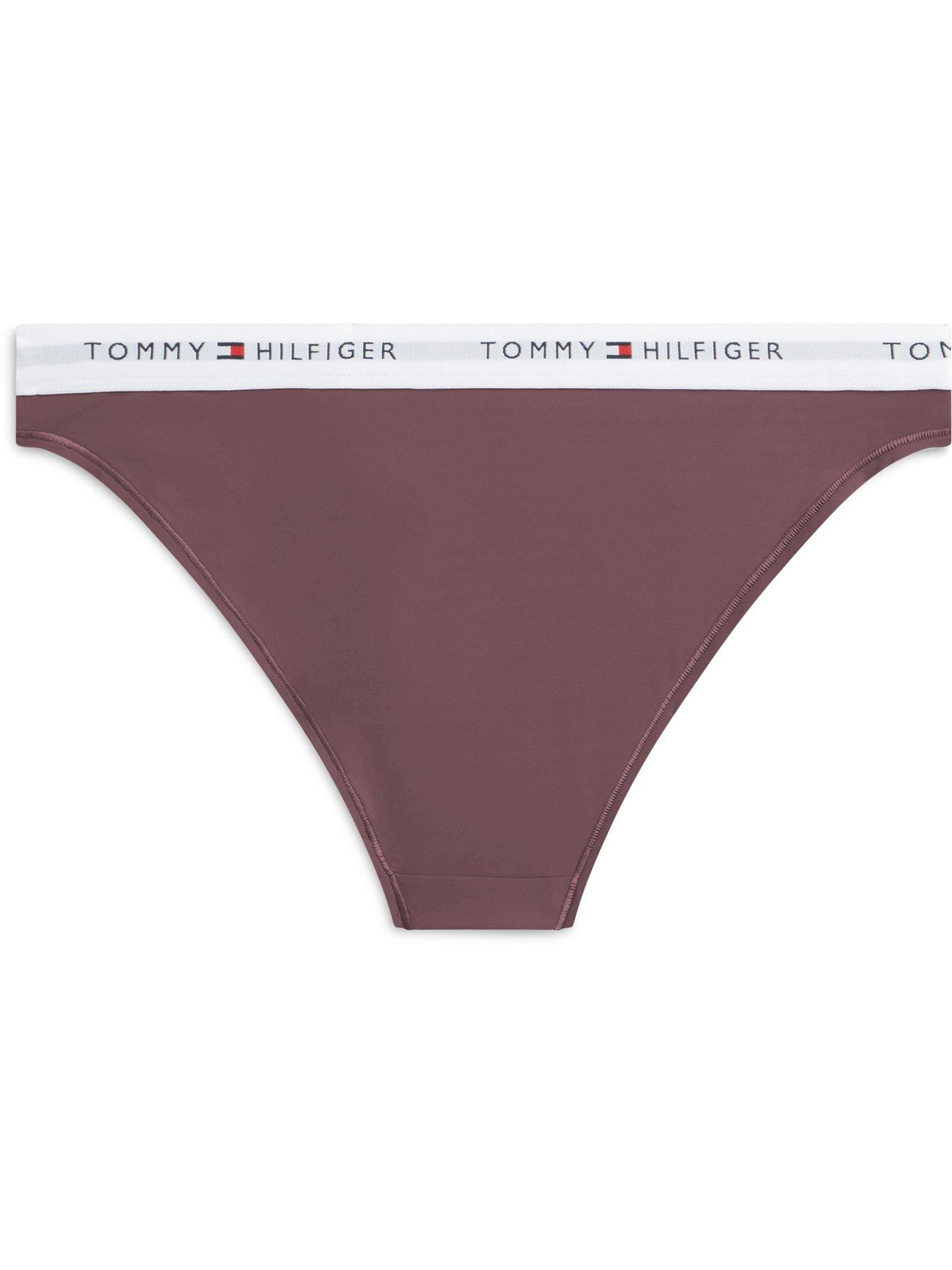 Image 2 of 3 of Tommy Hilfiger Signature Logo Single Bikini Brief - Brown