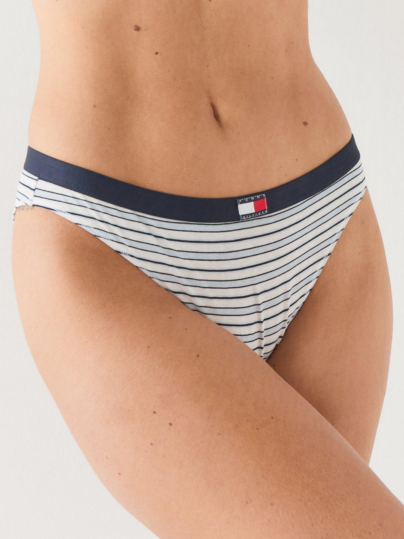 Image 2 of 6 of Tommy Hilfiger Womens 3 Pack Stretch Cotton Bikini Briefs - Multi