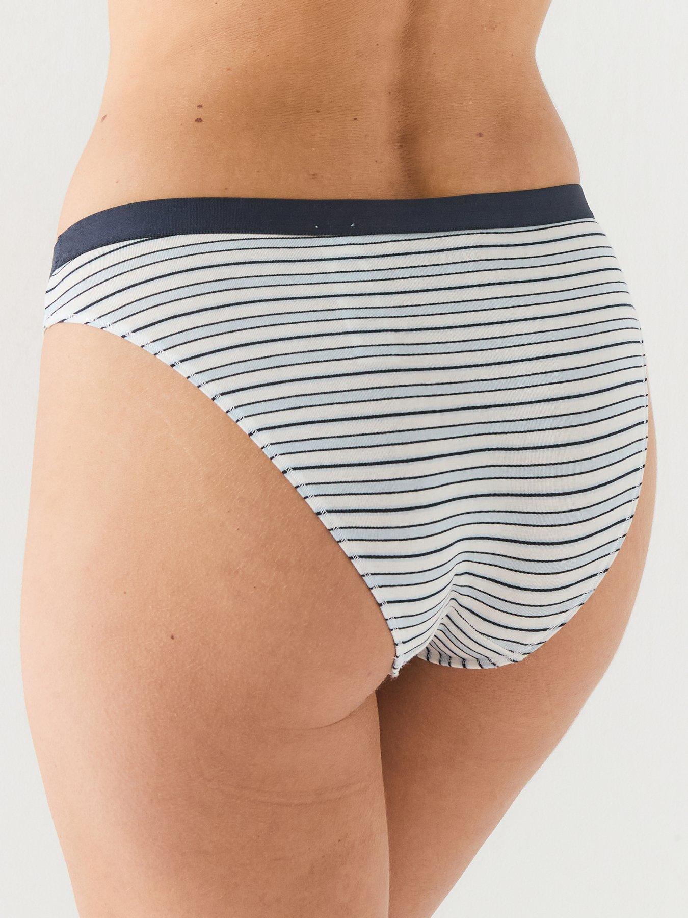 Image 3 of 6 of Tommy Hilfiger Womens 3 Pack Stretch Cotton Bikini Briefs - Multi