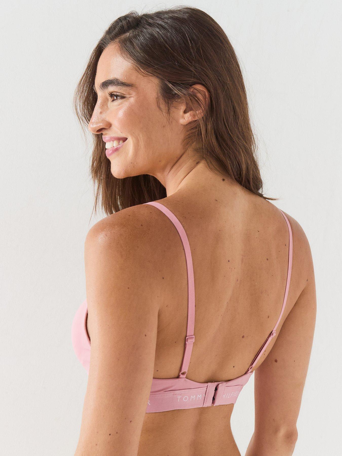 Image 2 of 4 of Tommy Hilfiger Signature Logo Microfibre Bralette - Pink