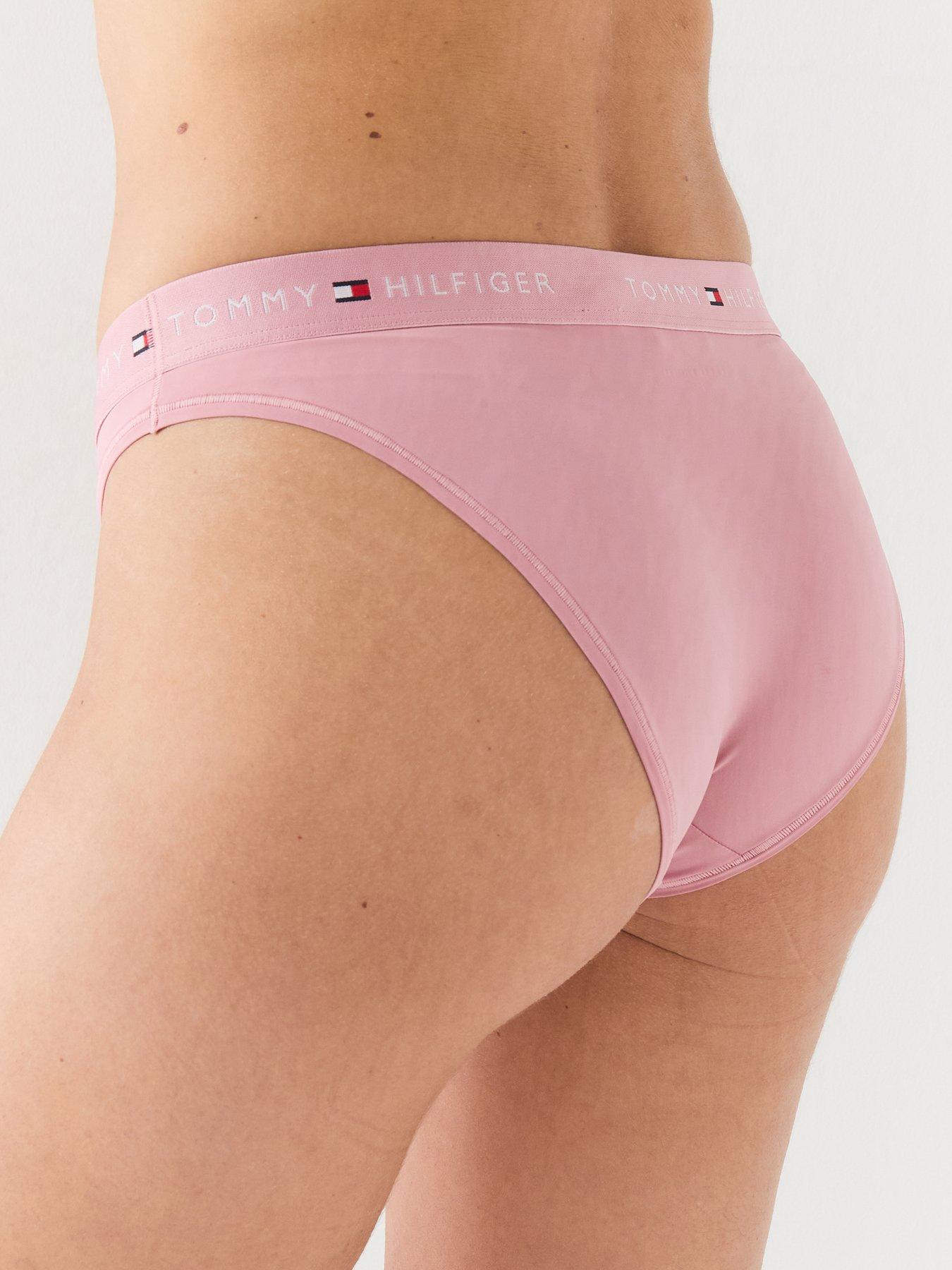 Image 2 of 4 of Tommy Hilfiger Signature Logo Microfibre Briefs - Pink