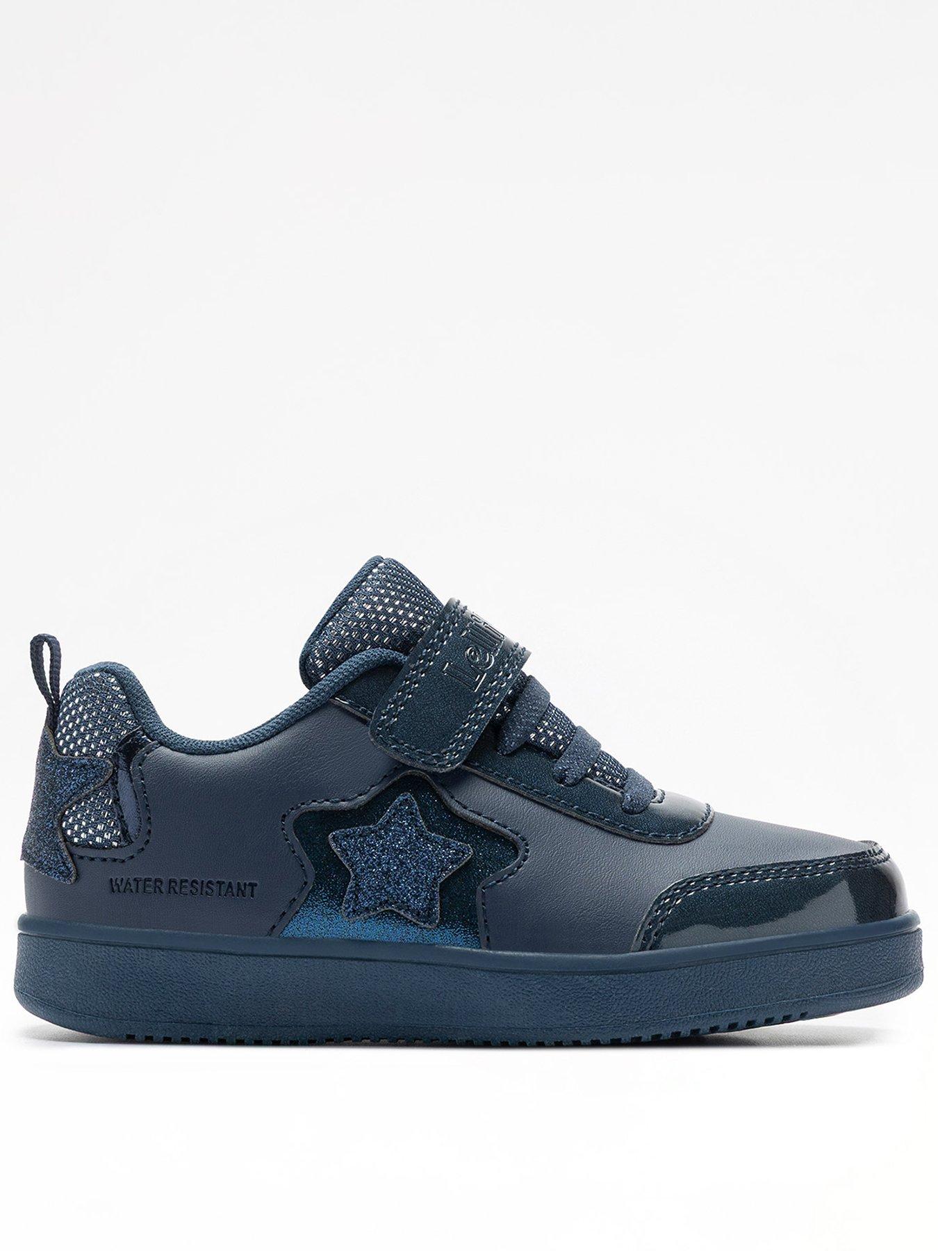 Image 1 of 5 of Lelli Kelly Rosa Low Glitter Star Trainers - Navy