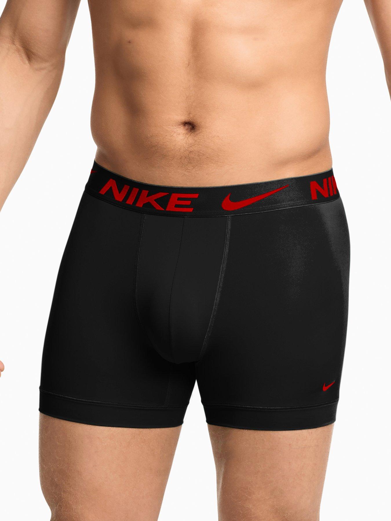 Image 2 of 4 of Nike Mens Essential Micro Fibre Stretch 3 Pack Trunks - Assorted