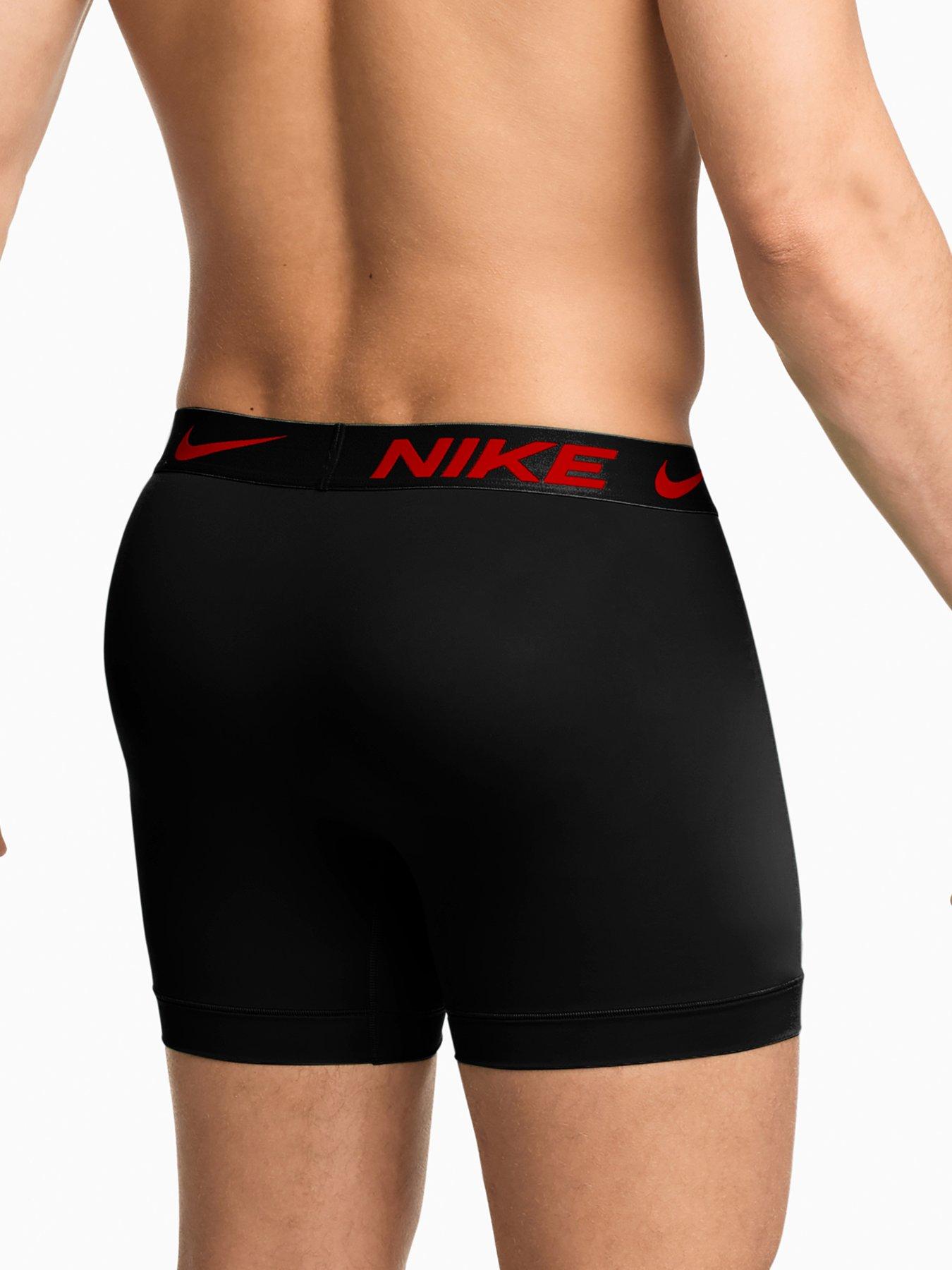 Image 3 of 4 of Nike Mens Essential Micro Fibre Stretch 3 Pack Trunks - Assorted