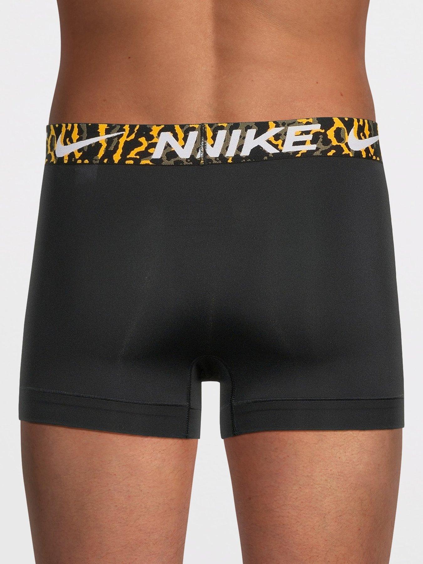 Image 3 of 3 of Nike Essential Micro Fibre 3 Pack Trunks - Black