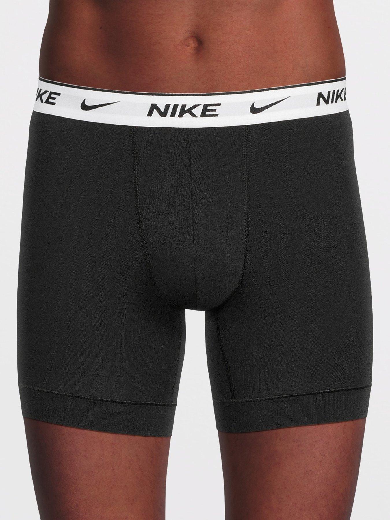 Image 2 of 3 of Nike Essential Cotton Stretch 3 Pack Boxer Brief - Black