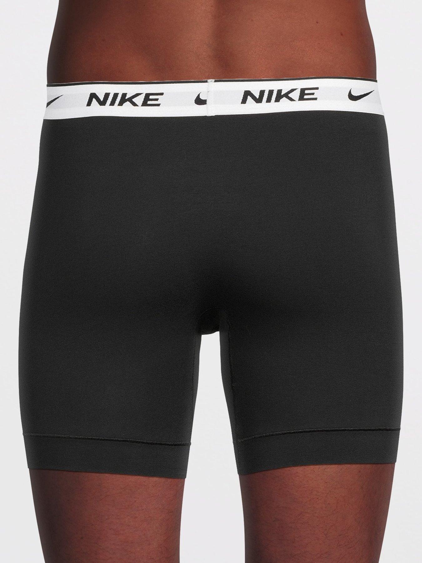 Image 3 of 3 of Nike Essential Cotton Stretch 3 Pack Boxer Brief - Black
