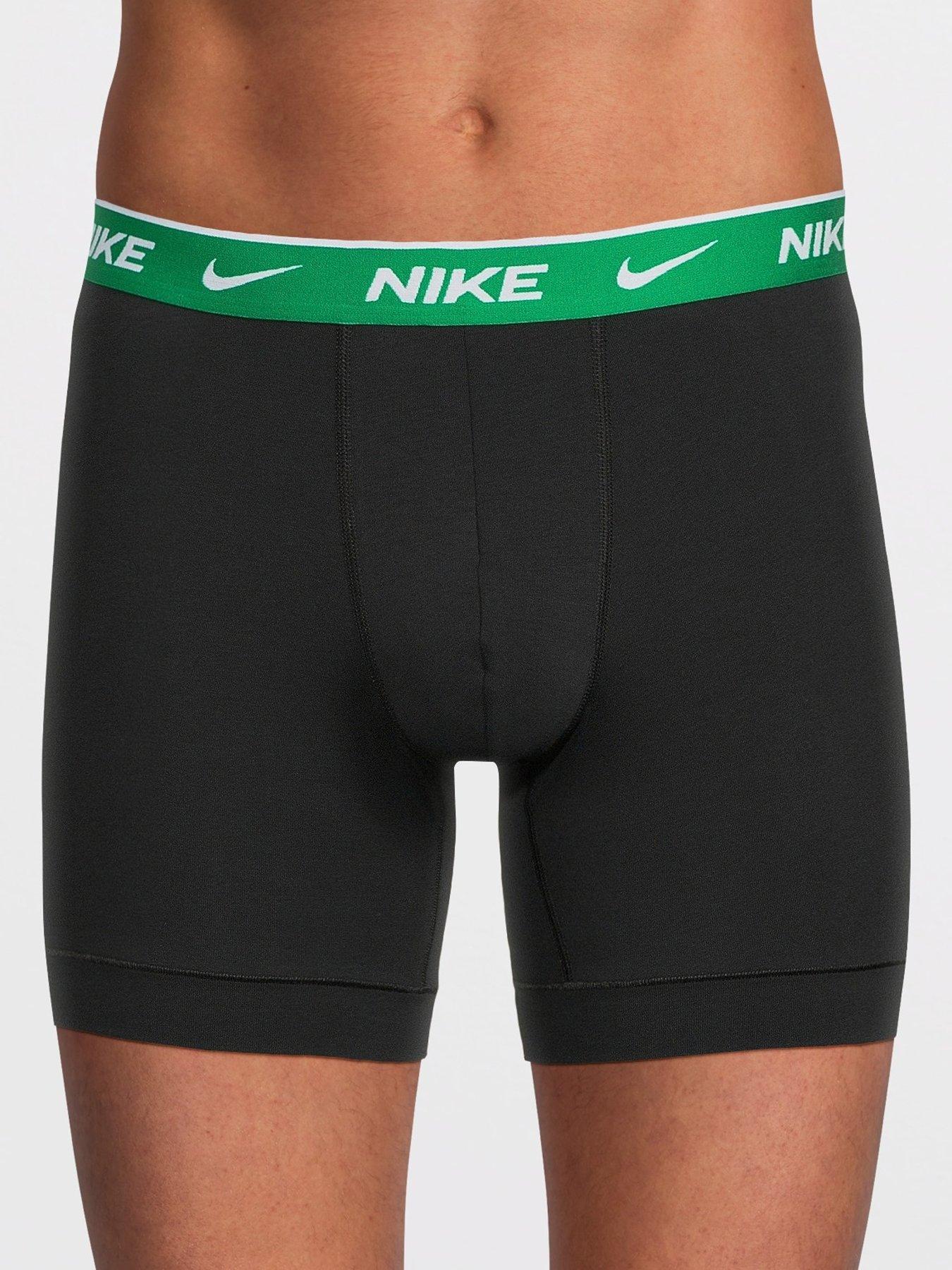 Image 2 of 3 of Nike Essential Cotton Stretch 3 Pack Boxer Brief - Black