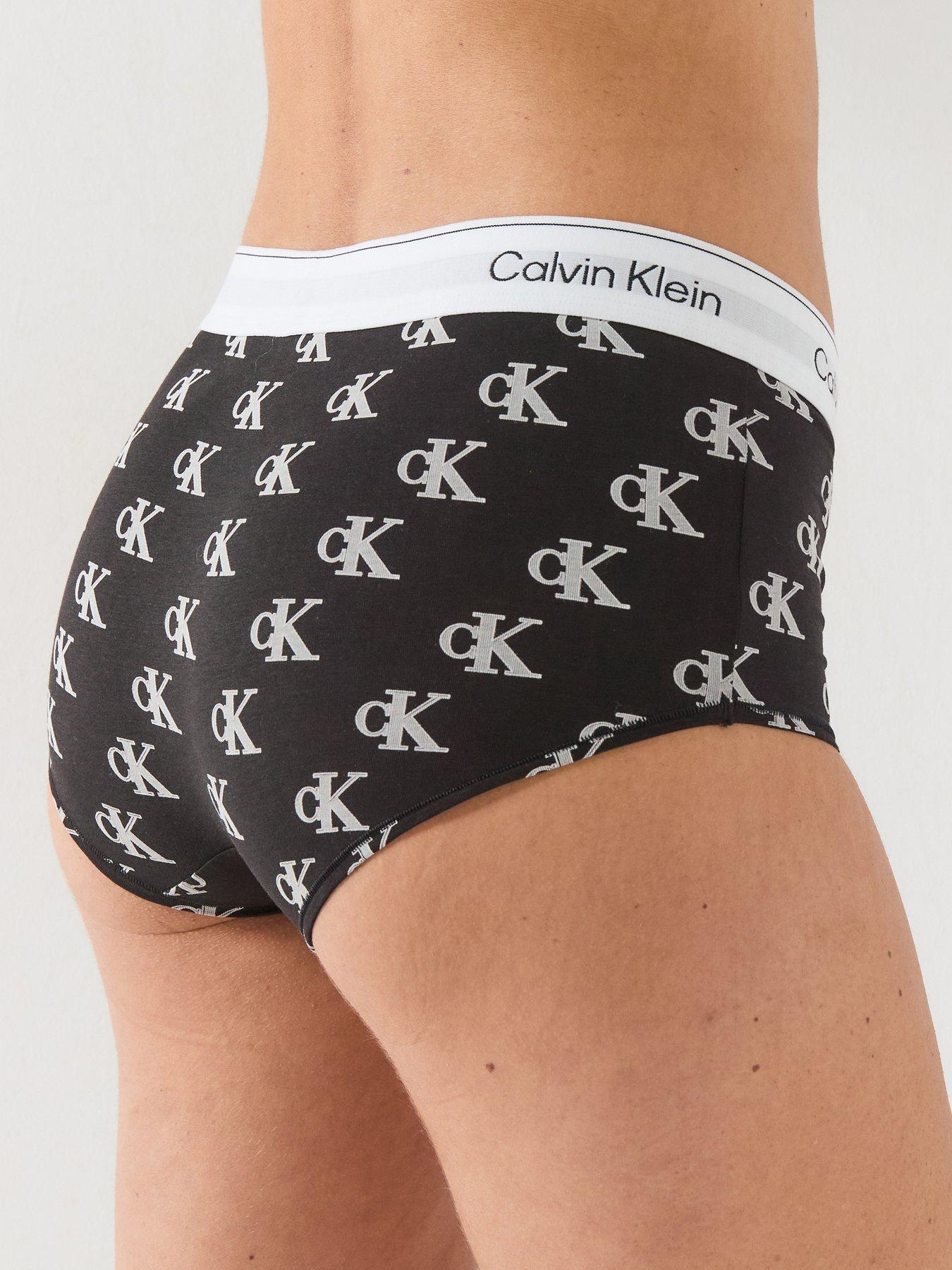 Image 2 of 4 of Calvin Klein Women's Boyshorts - Black