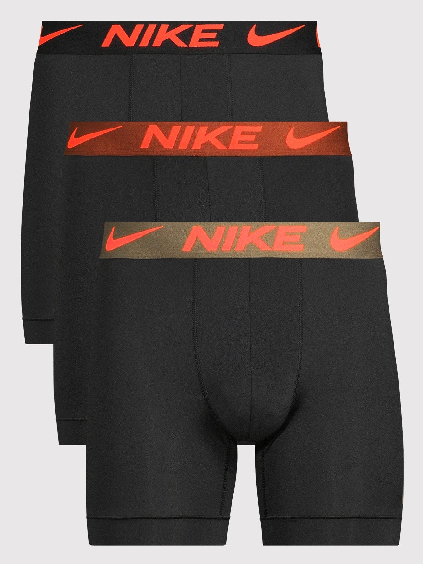 Image 1 of 3 of Nike Essential Micro Fibre 3 Pack Boxer Brief - Black