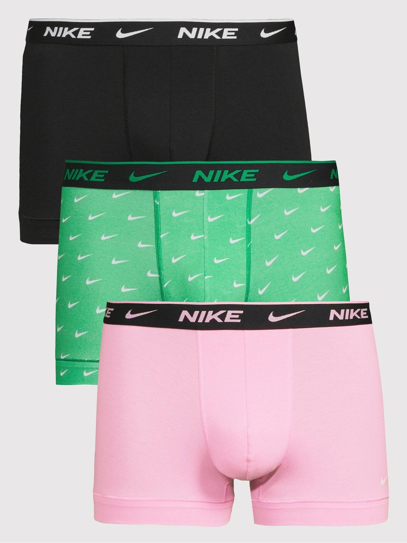 Image 1 of 3 of Nike Essential Cotton Stretch 3 Pack Trunks - Assorted