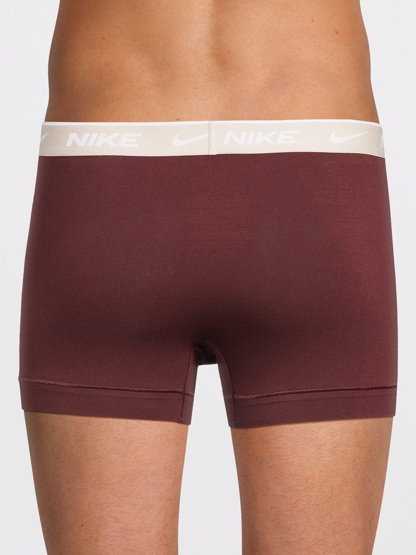 Image 3 of 3 of Nike Mens Essential Cotton Stretch 3 Pack Trunks - Assorted