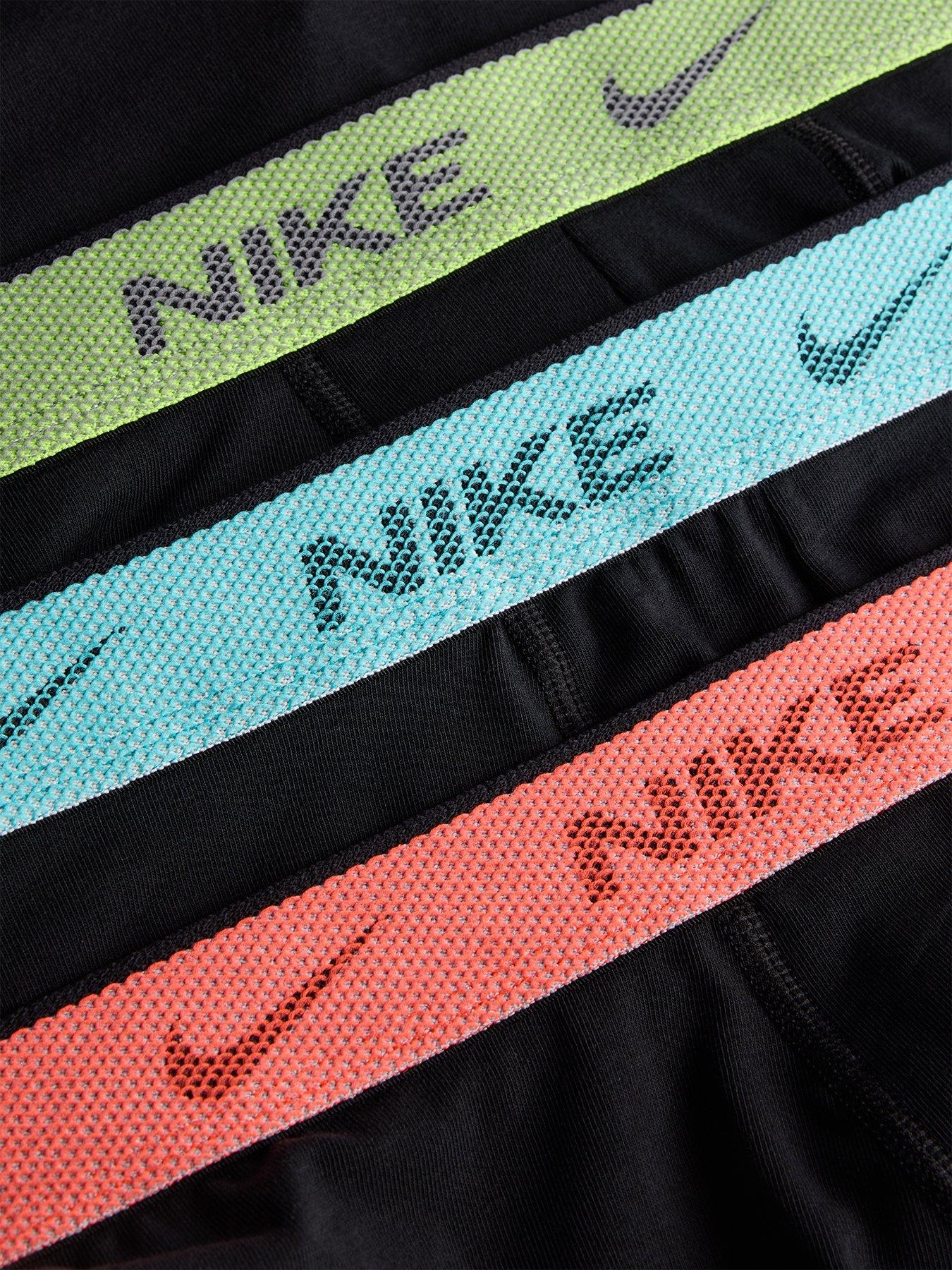 Image 2 of 2 of Nike Mens Essential Cotton Stretch 3 Pack Boxer Brief - Black