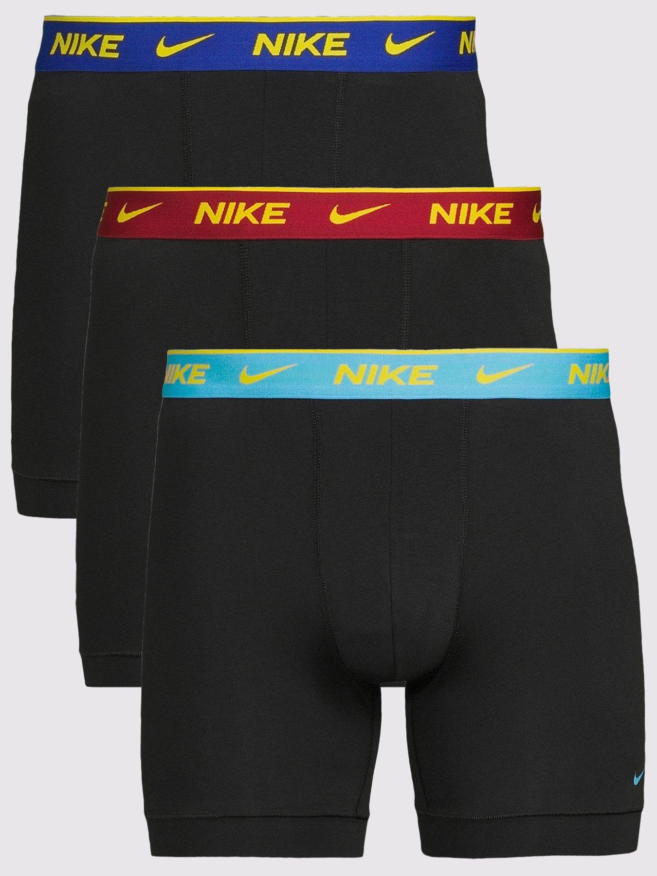 Image 1 of 3 of Nike Essential Cotton Stretch 3 Pack Boxer Brief - Black
