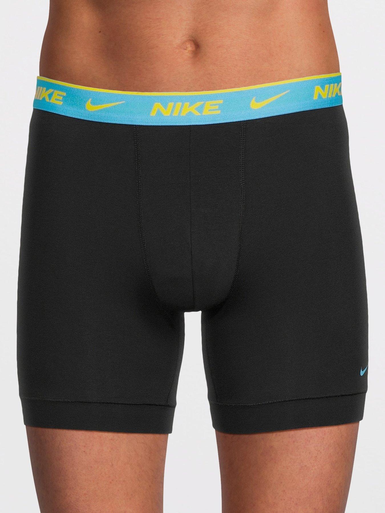 Image 2 of 3 of Nike Essential Cotton Stretch 3 Pack Boxer Brief - Black