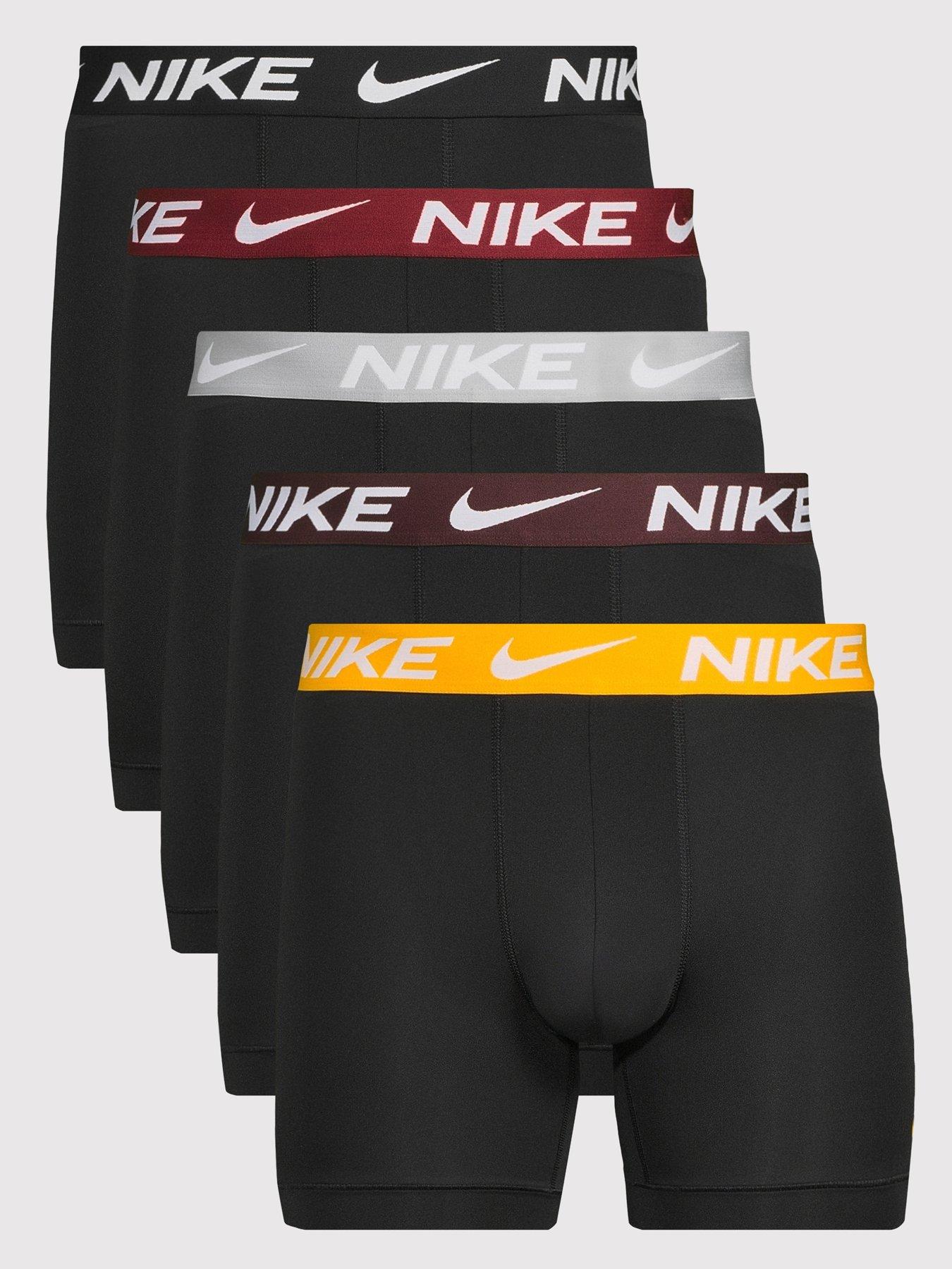 Image 1 of 3 of Nike Essential Micro Fibre 5 Pack Boxer Brief - Black