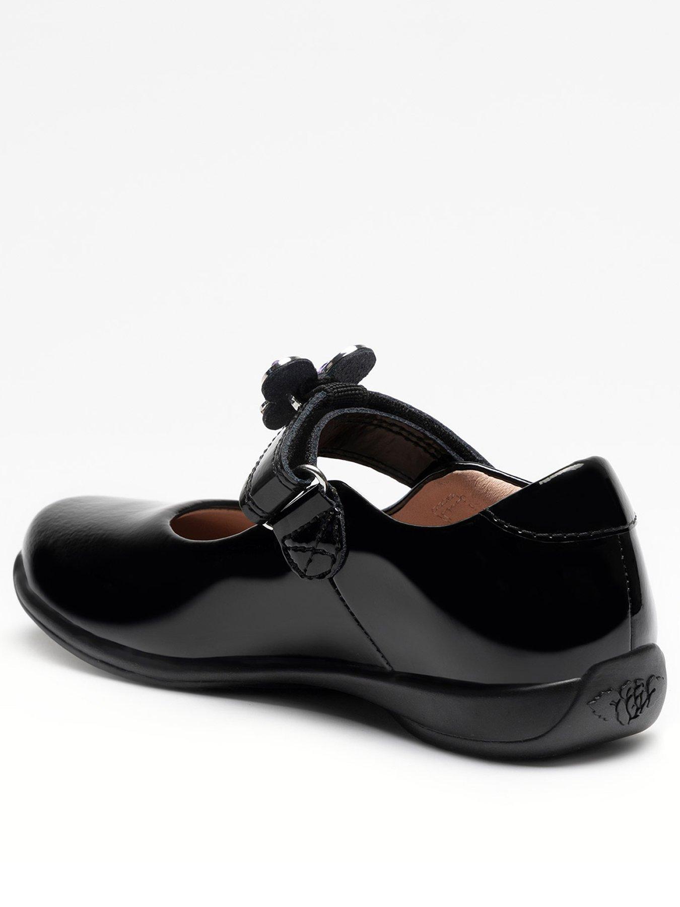 Image 3 of 6 of Lelli Kelly Butterfly Embellished School Shoes - Black