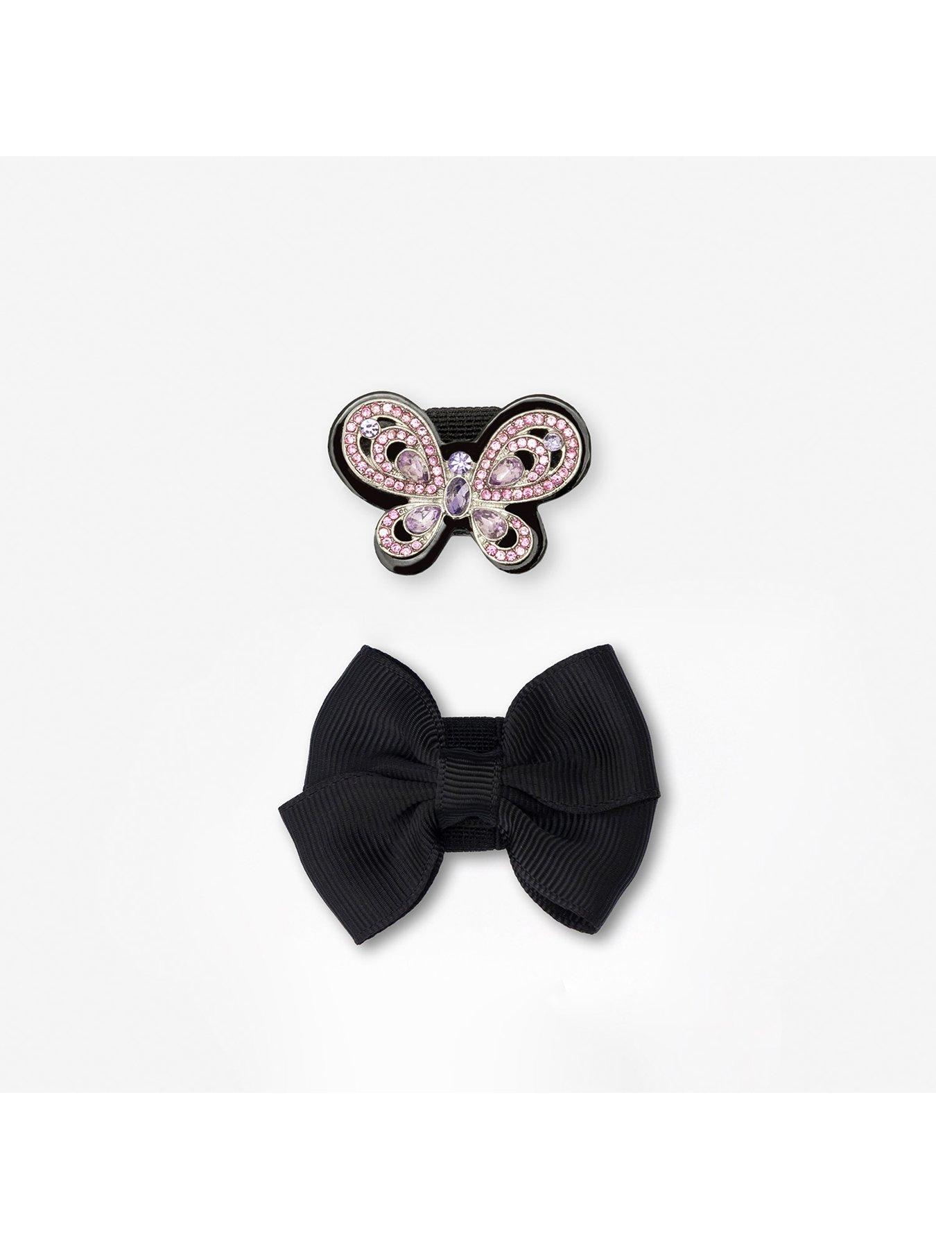Image 6 of 6 of Lelli Kelly Butterfly Embellished School Shoes - Black