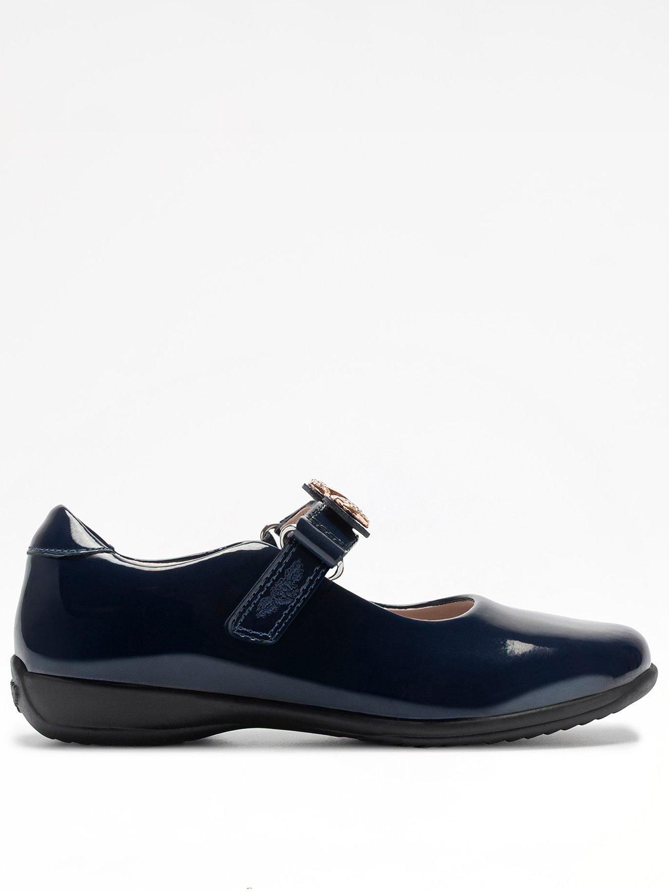 Image 1 of 5 of Lelli Kelly Taylor F Fit Patent School Shoes - Blue