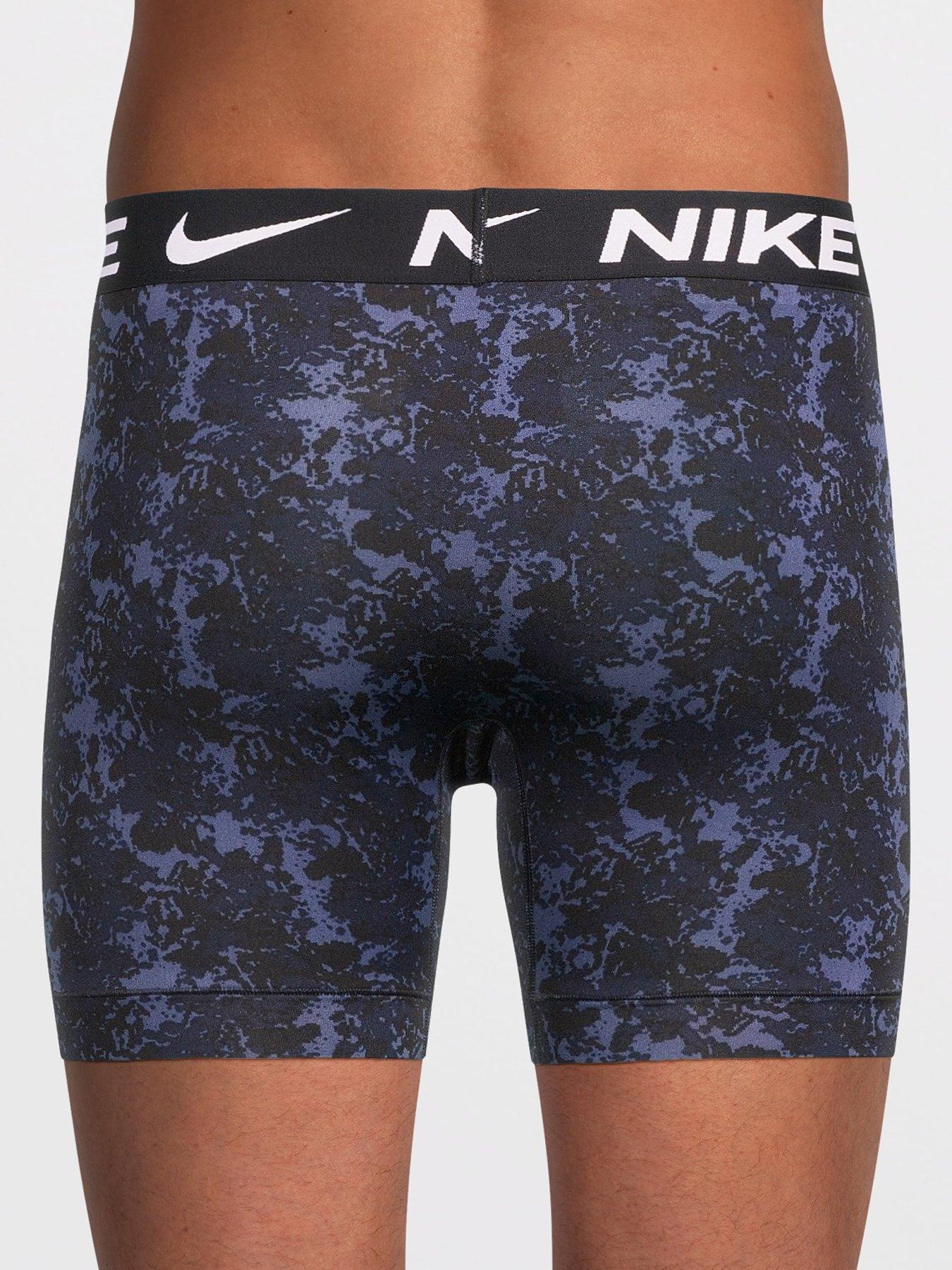 Image 3 of 3 of Nike Essential Micro Fibre 3 Pack Boxer Brief - Blue