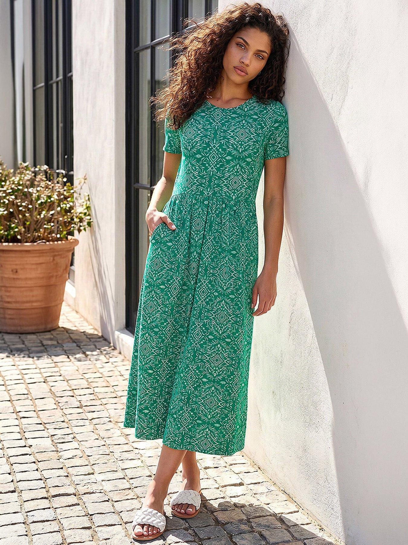 Roman Petite Aztec Gathered Dress